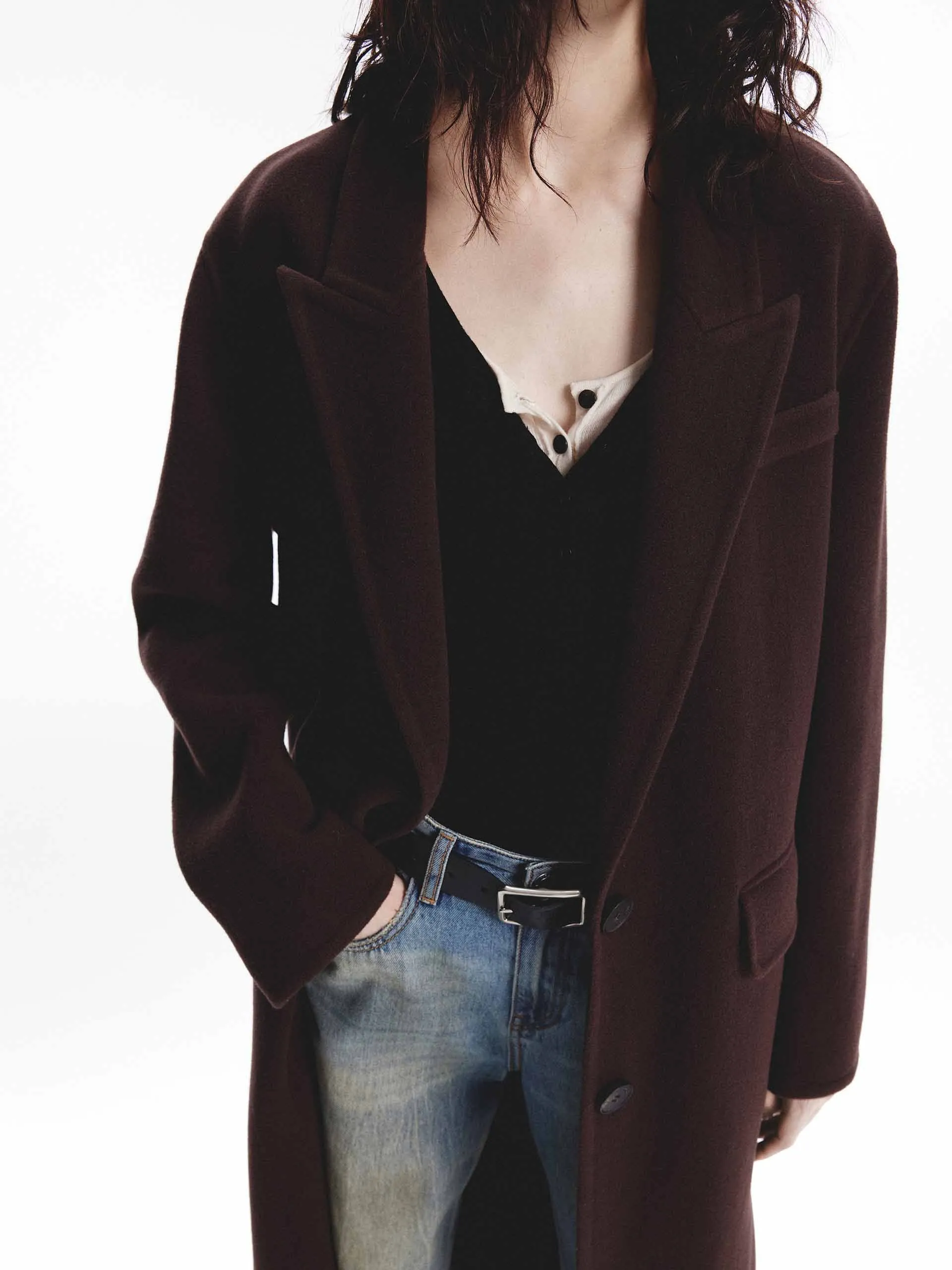 Single Breasted Wool Coat sold by Mo&Co product image thumbnail 5