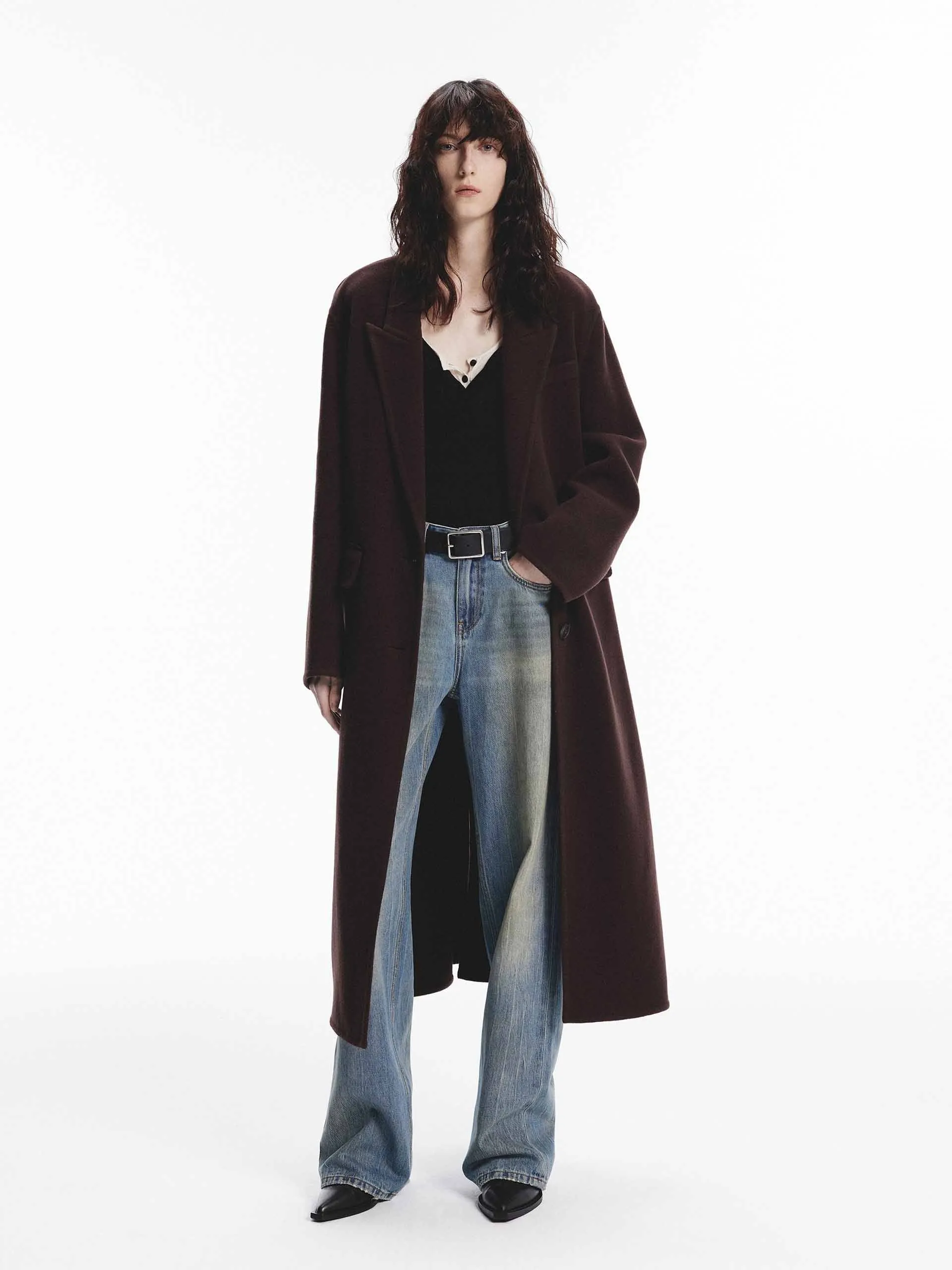 Single Breasted Wool Coat sold by Mo&Co