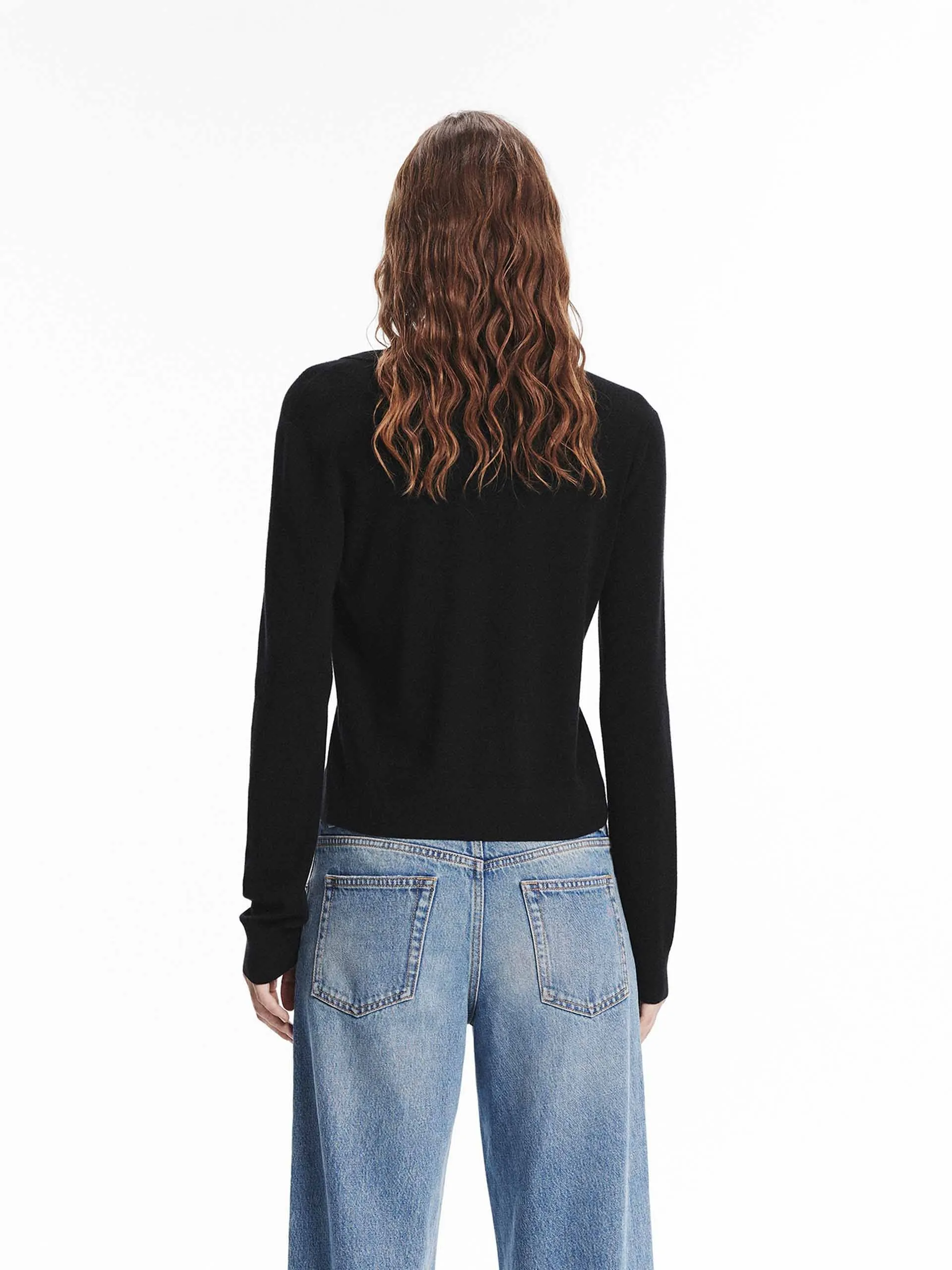 Layered Detail Knitted Cardigan sold by Mo&Co product image thumbnail 4