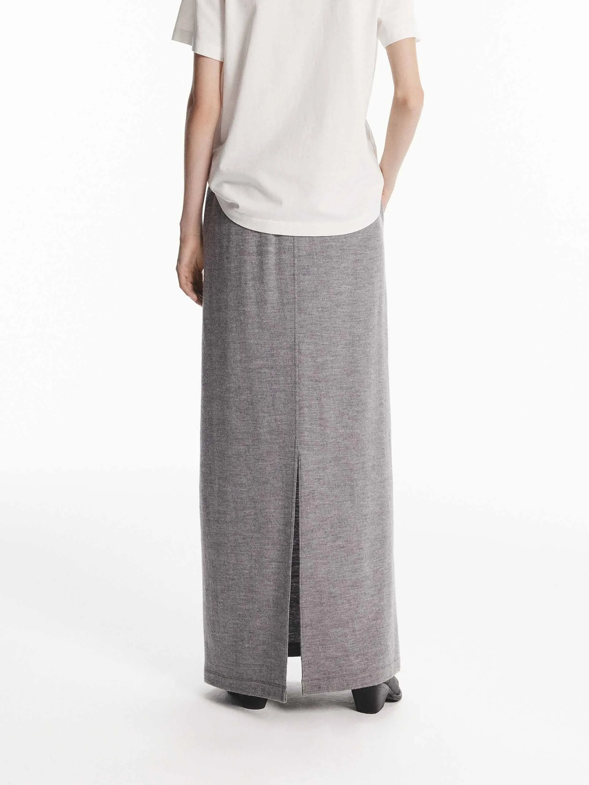 Maxi Length Wool Skirt sold by Mo&Co product image thumbnail 3