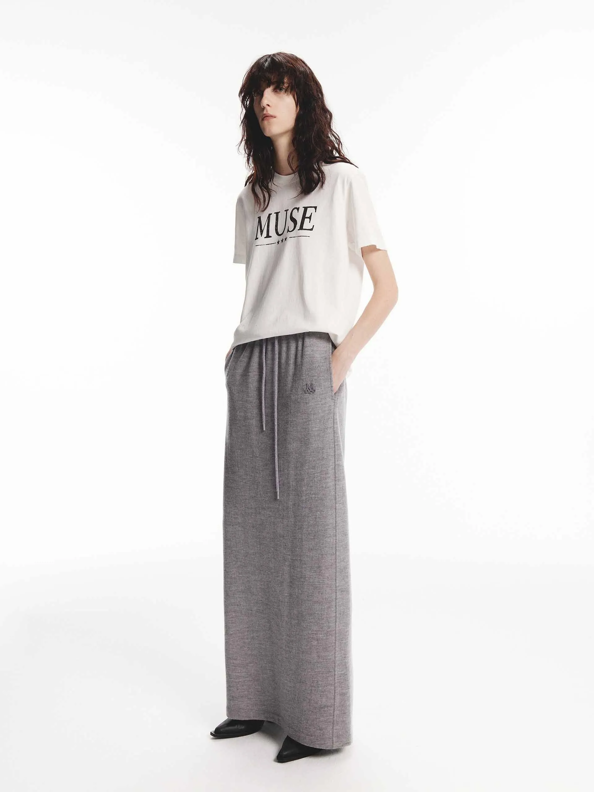 Maxi Length Wool Skirt sold by Mo&Co product image thumbnail 2