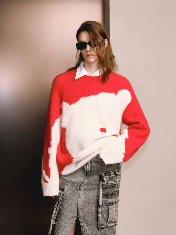 Include Alpaca Loose Sweater sold by Mo&Co