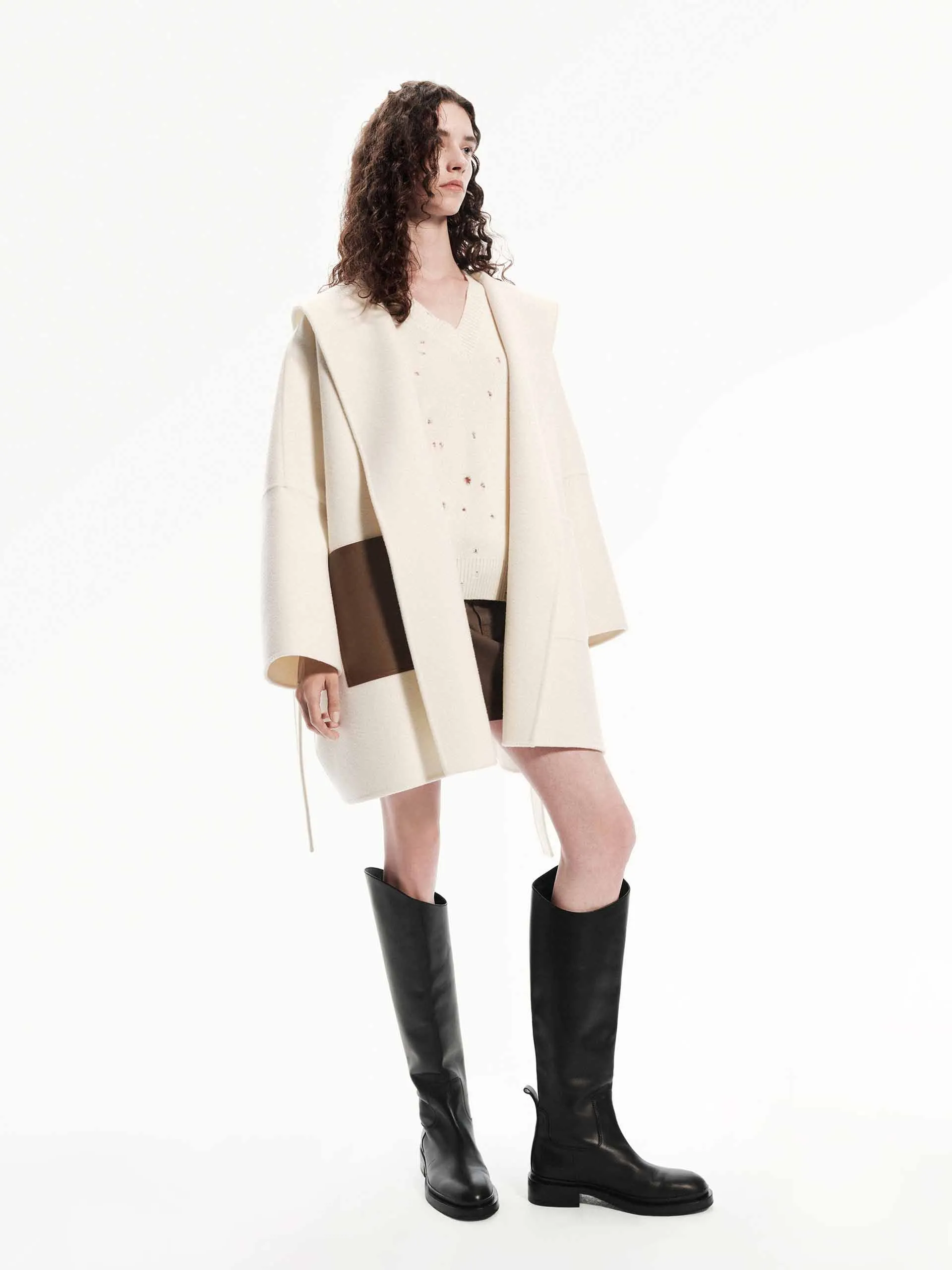 Double Sided Hooded Coat sold by Mo&Co product image thumbnail 2