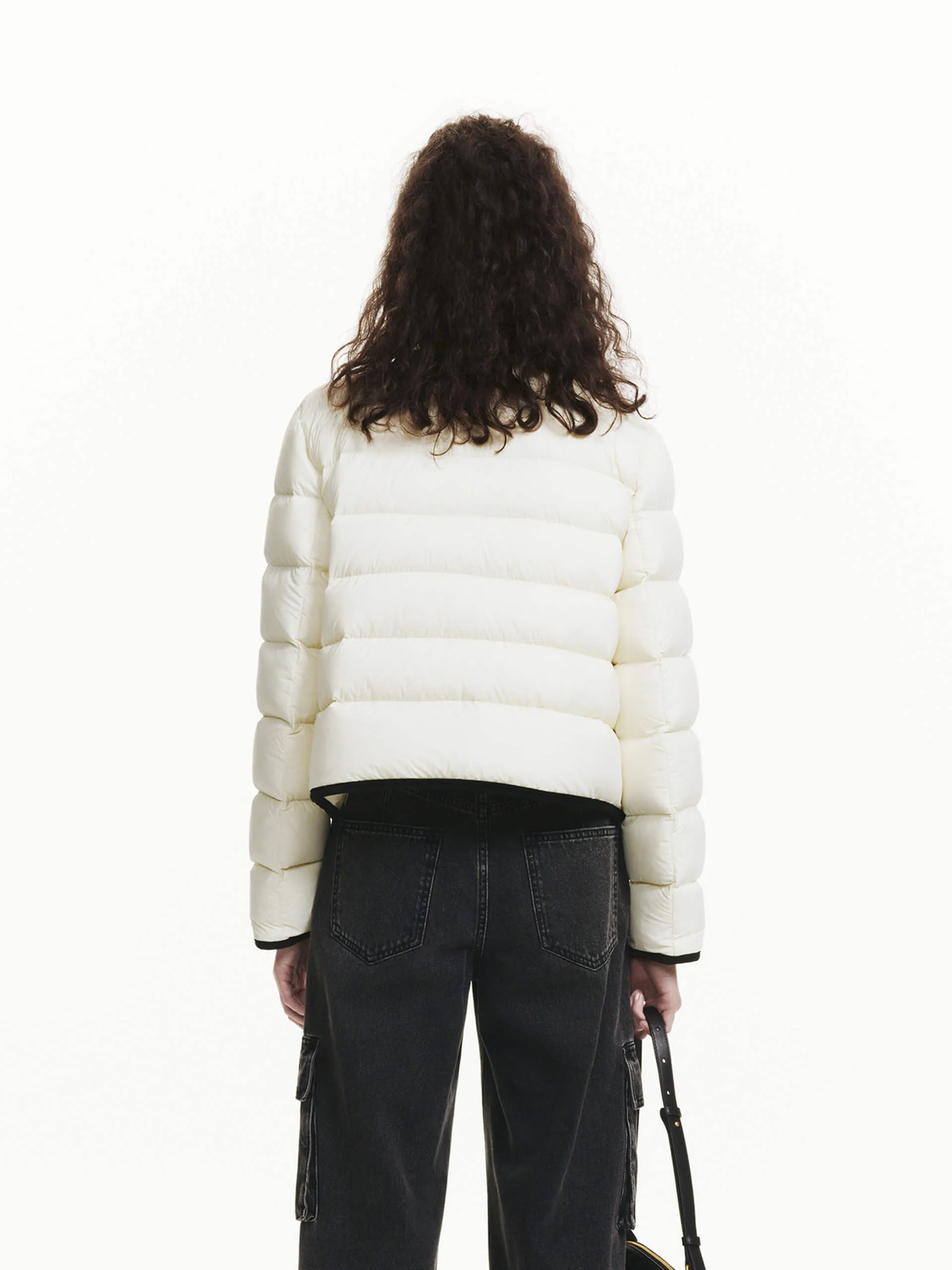 Contrast Quilted Cropped Jacket sold by Mo&Co product image thumbnail 3