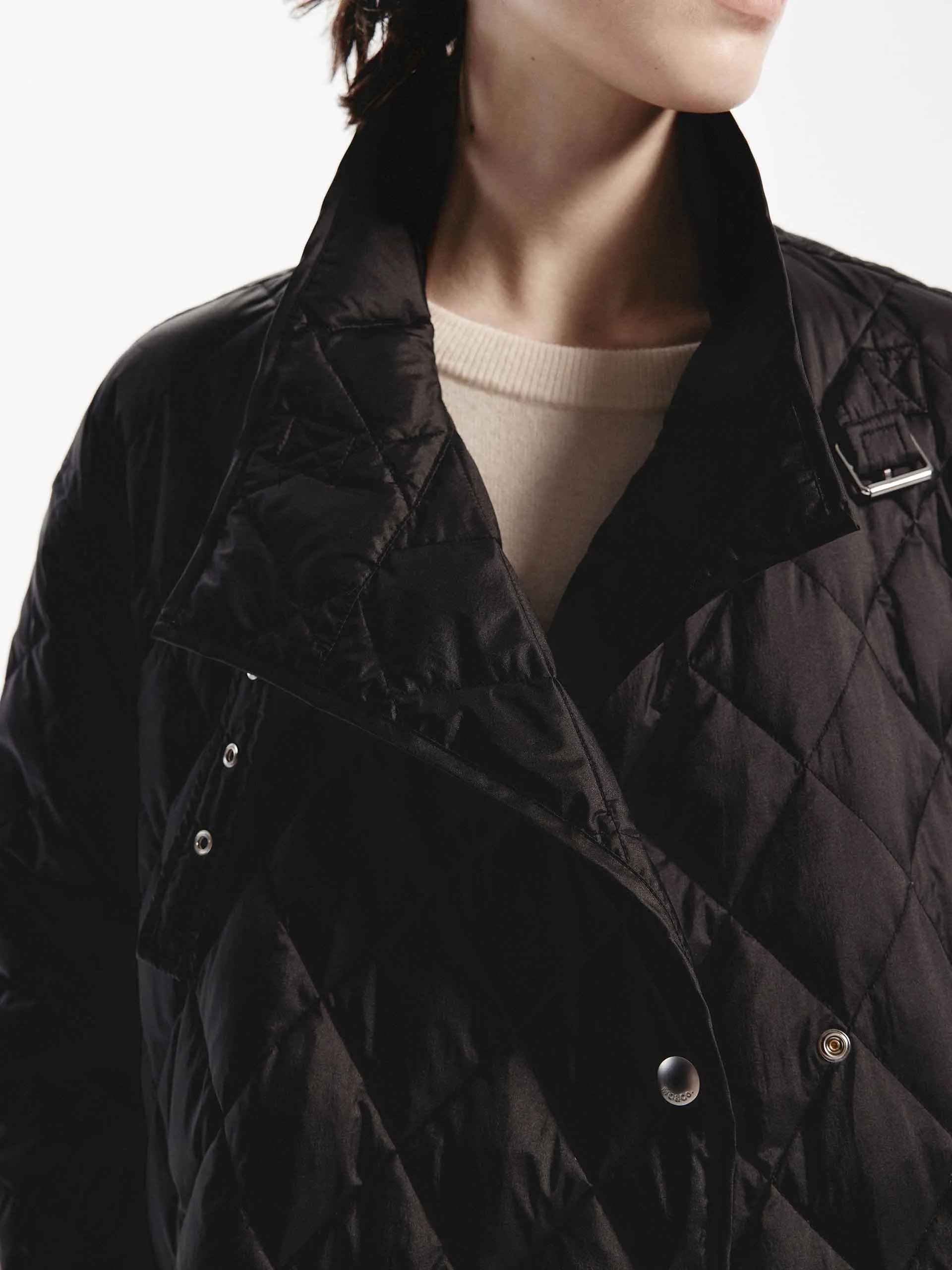 Long Quilted Down Coat sold by Mo&Co product image thumbnail 4
