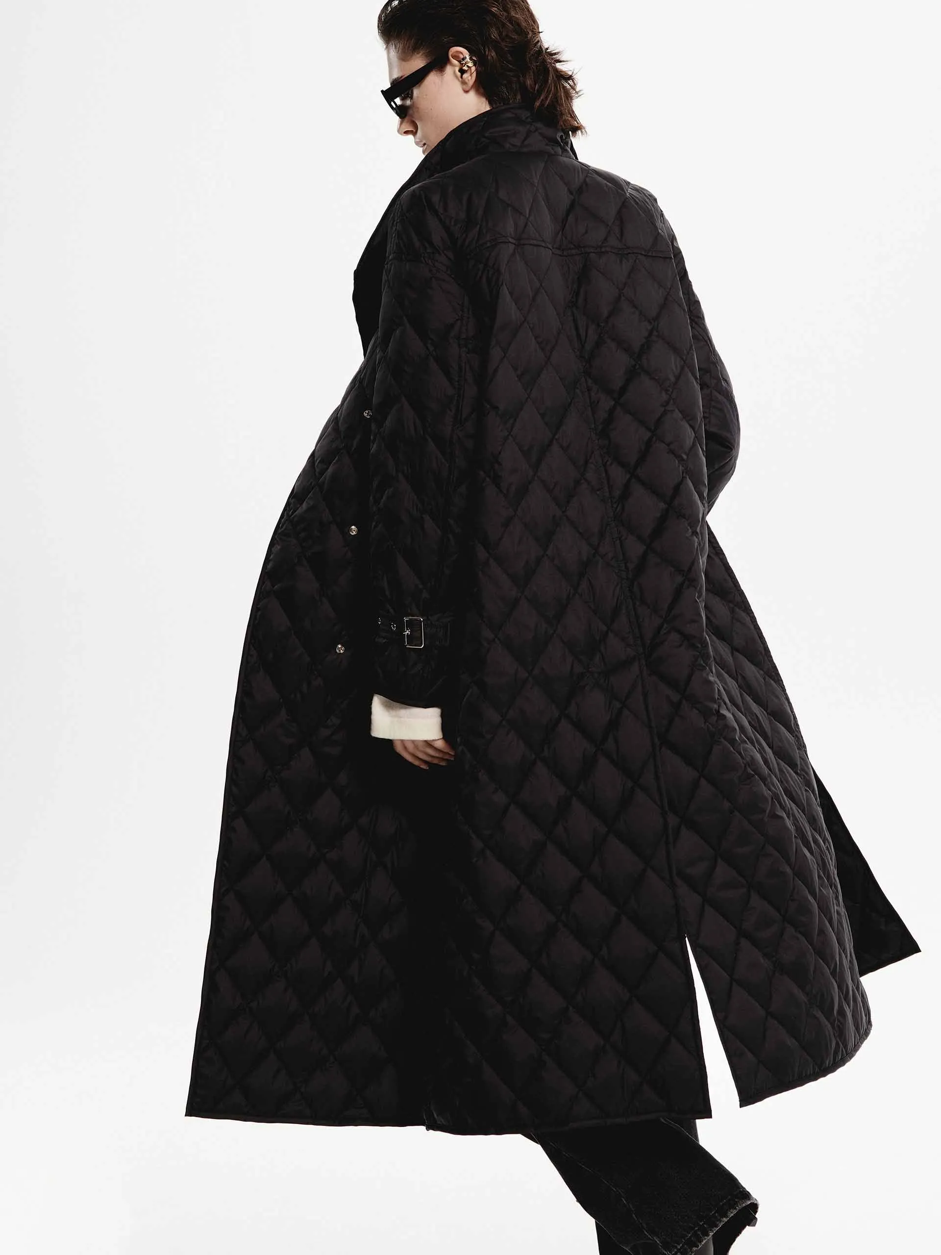 Long Quilted Down Coat sold by Mo&Co product image thumbnail 3