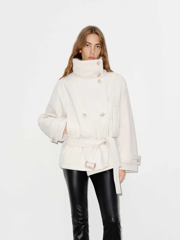 Belted Midi Length Down Jacket sold by Mo&Co