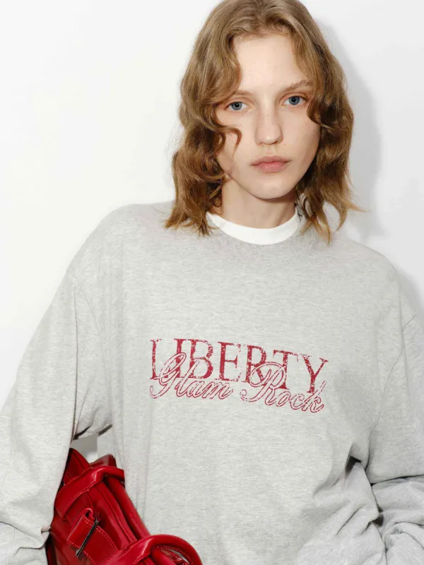 Loose Front Letter T-shirt sold by Mo&Co