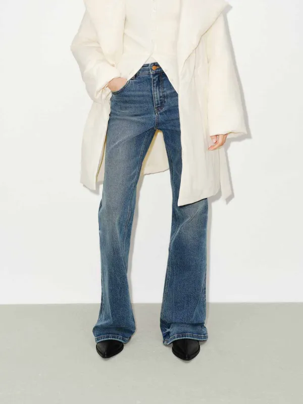 Straight Cotton Blend Jeans sold by Mo&Co