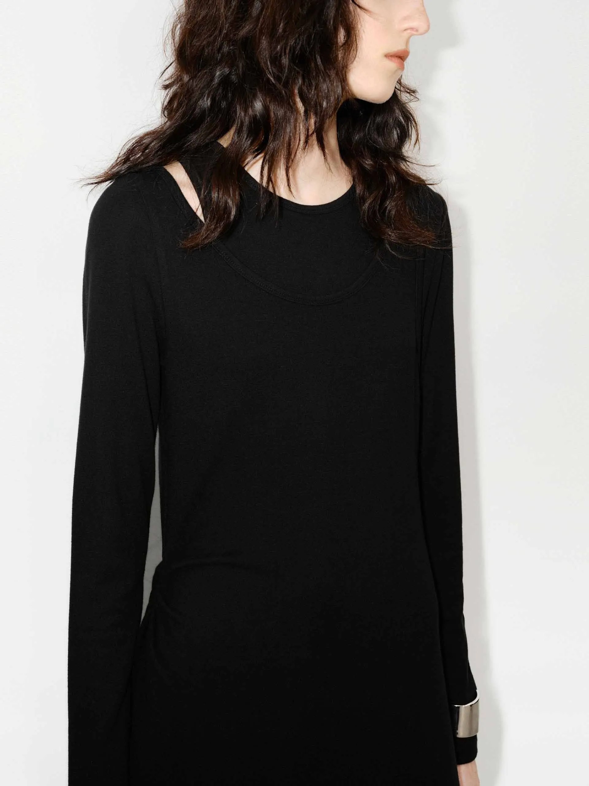 Cut Shoulder Midi Dress sold by Mo&Co product image thumbnail 3