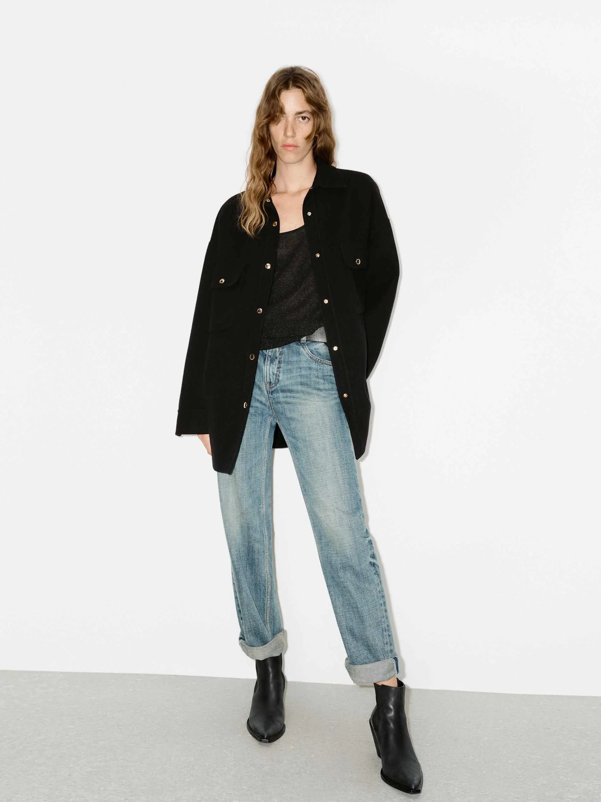 Oversized Wool Overshirt sold by Mo&Co product image thumbnail 2