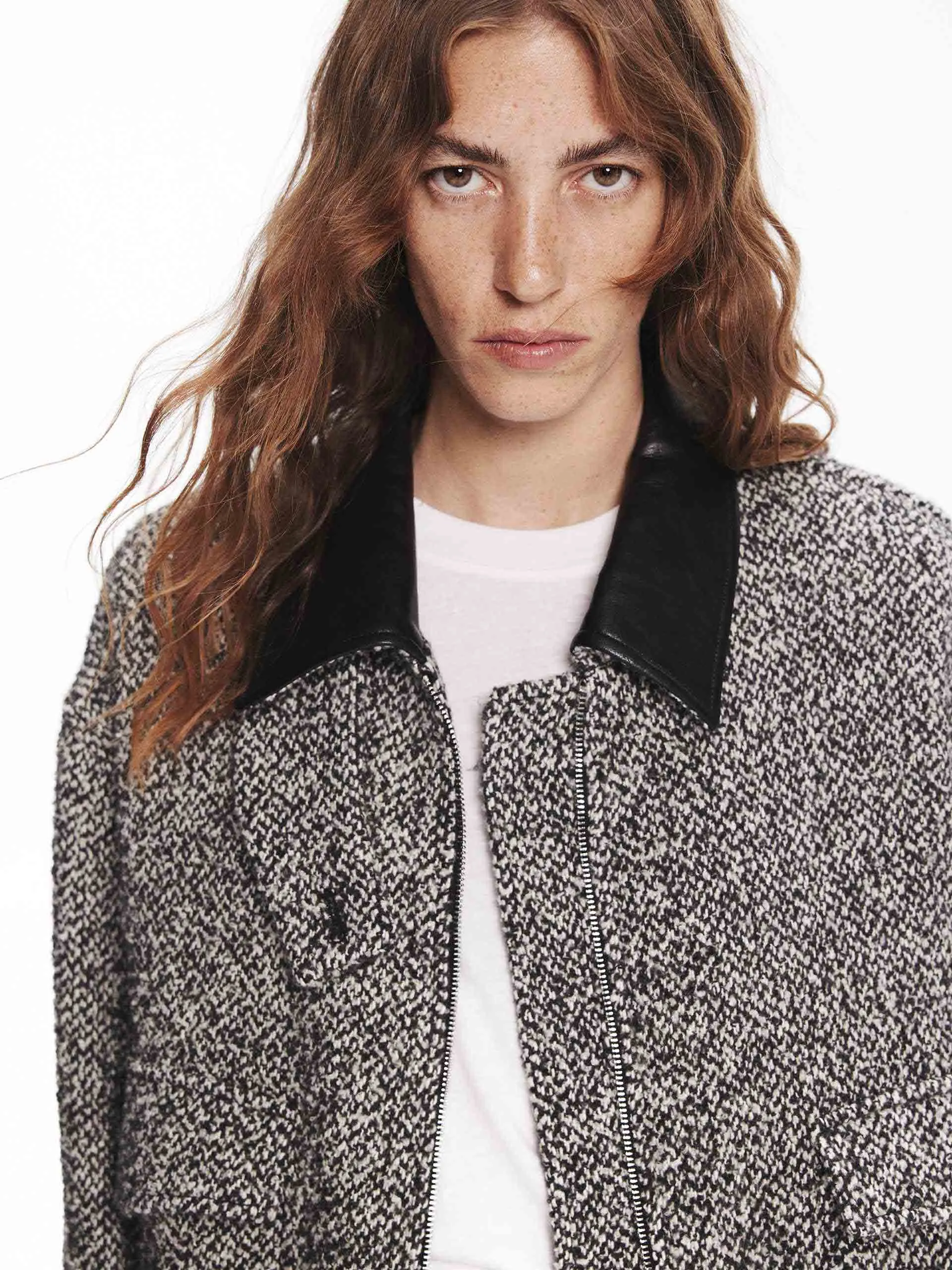 PU Collar Regular Jacket sold by Mo&Co product image thumbnail 5