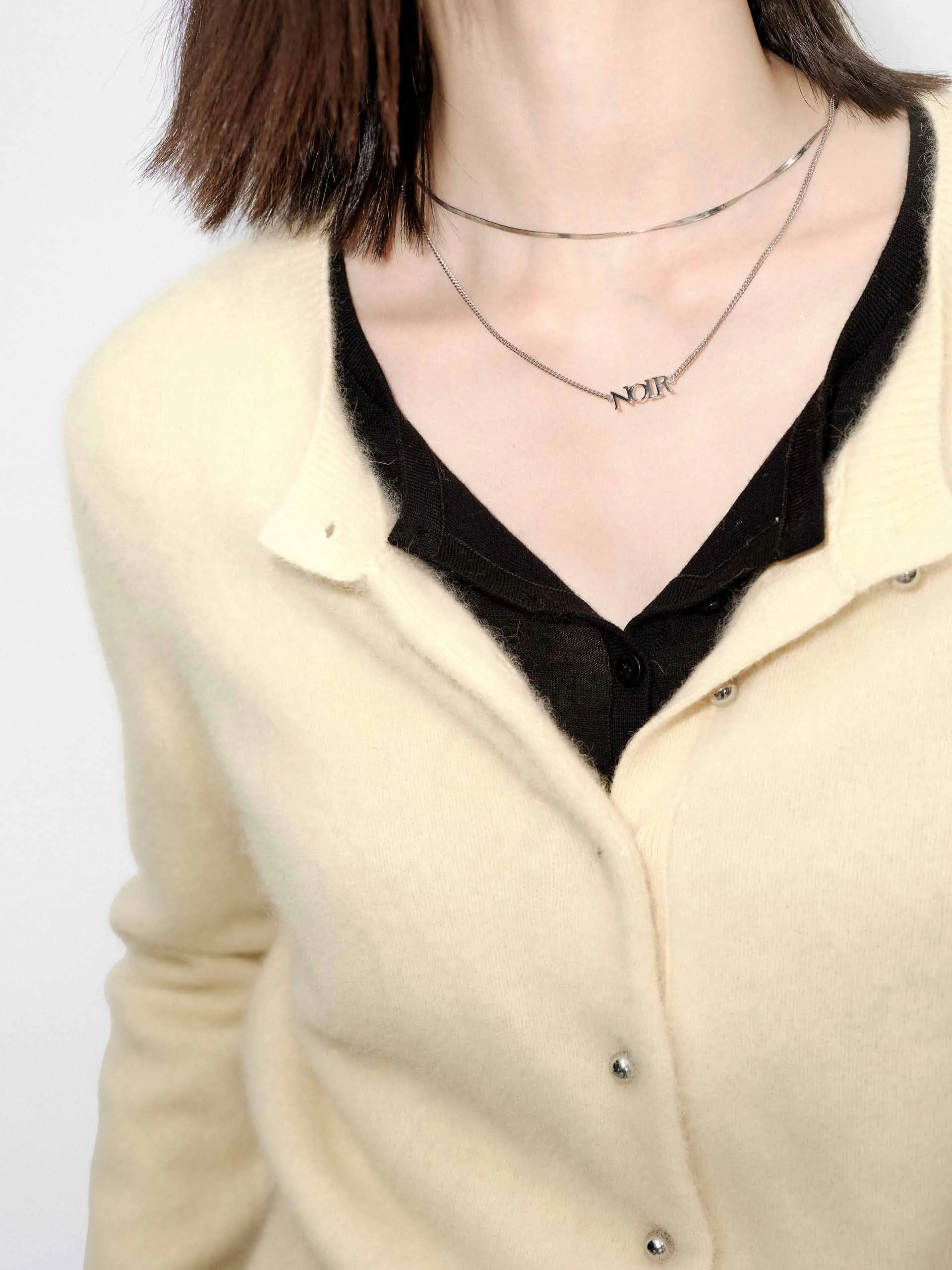 Wool Blend Button Cardigan sold by Mo&Co product image thumbnail 3