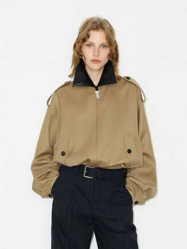 Wool Blend Loose Jacket sold by Mo&Co