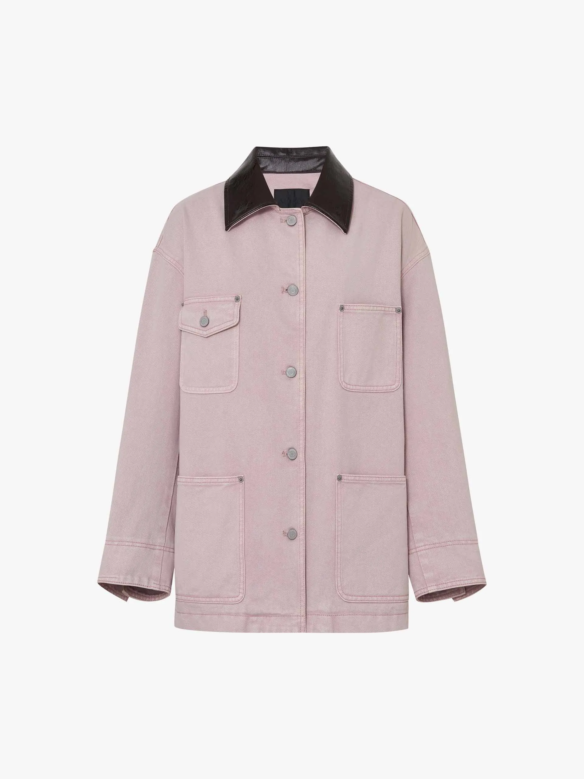 Pu Collar Cotton Jacket sold by Mo&Co product image thumbnail 5