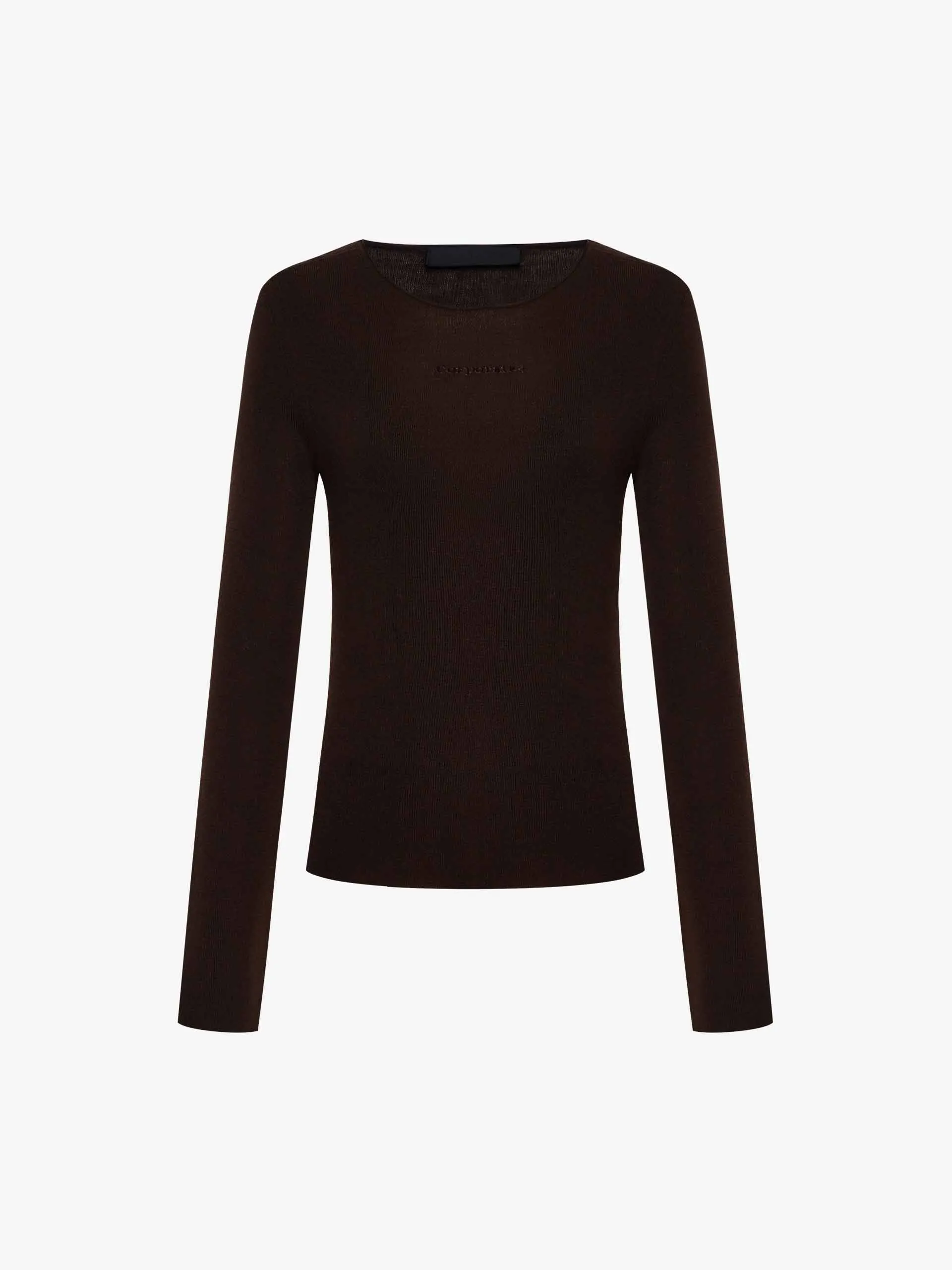 Fitted Merino Wool Sweater sold by Mo&Co