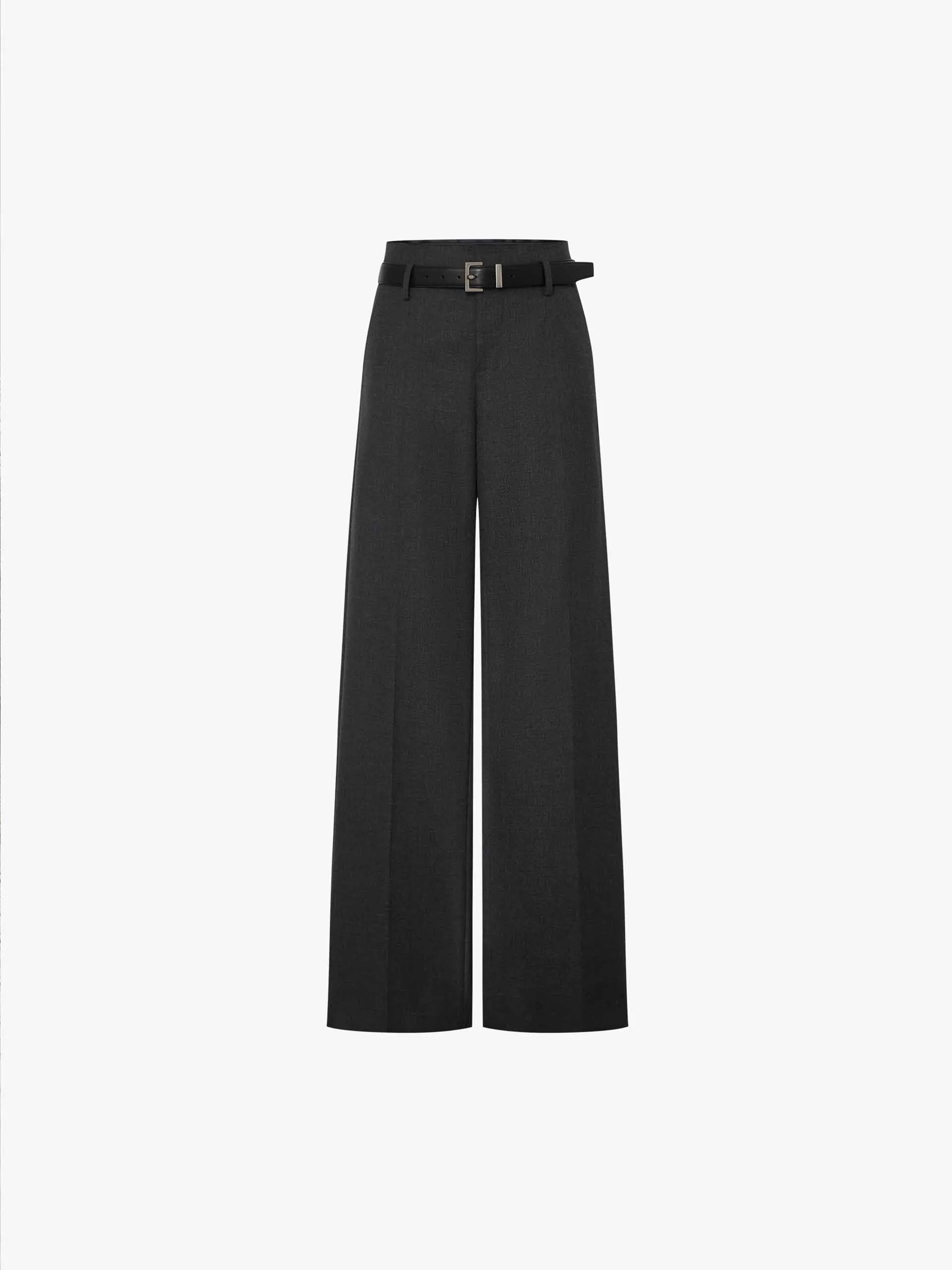 Wool Blend Belted Pants sold by Mo&Co product image thumbnail 5