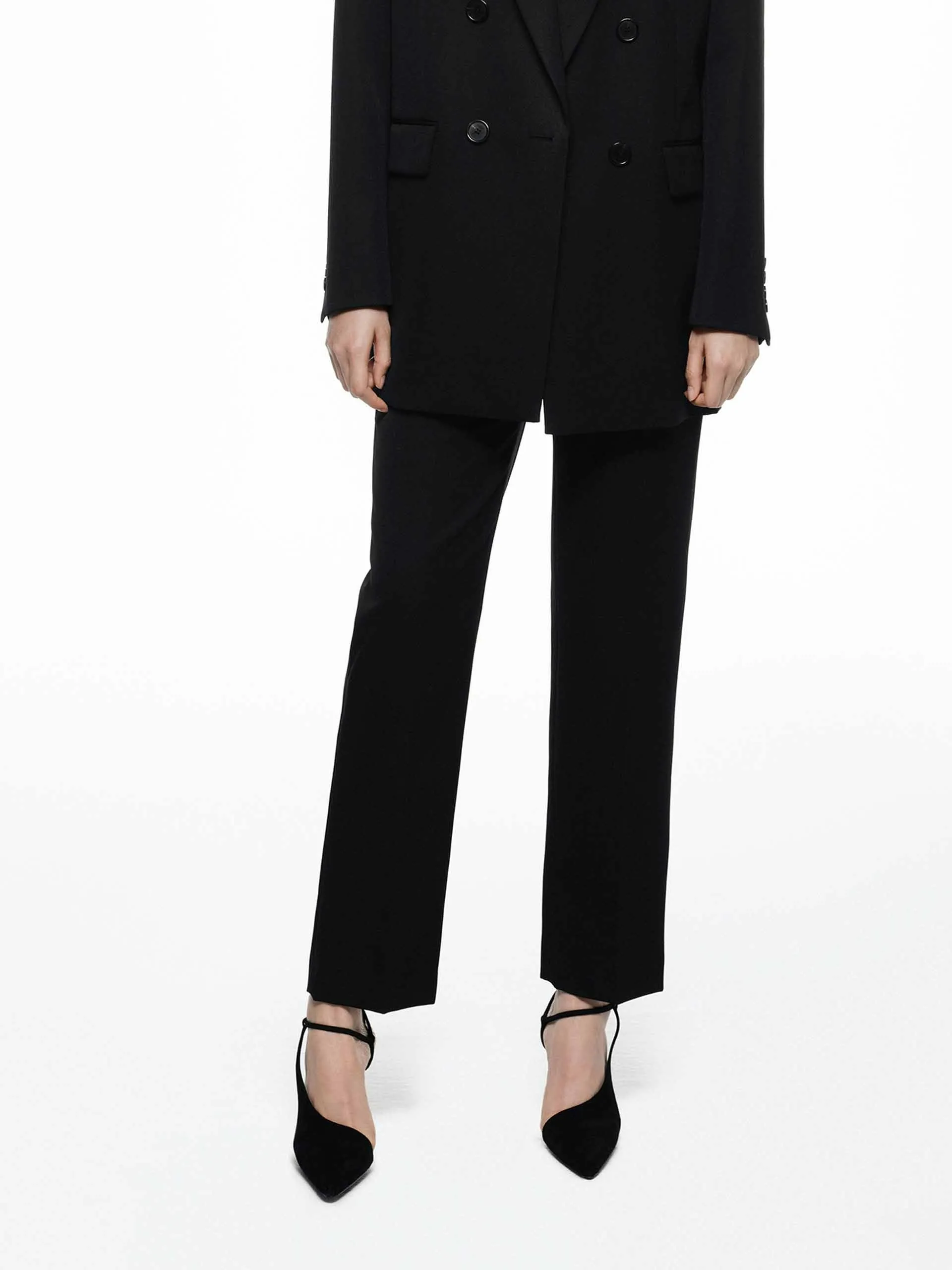 Tailored Wool Ankle Pants sold by Mo&Co