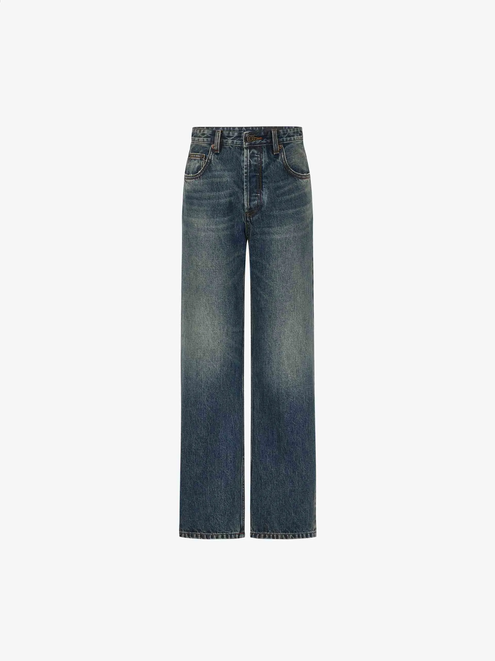 Vintage Washed Cotton Jeans sold by Mo&Co product image thumbnail 5