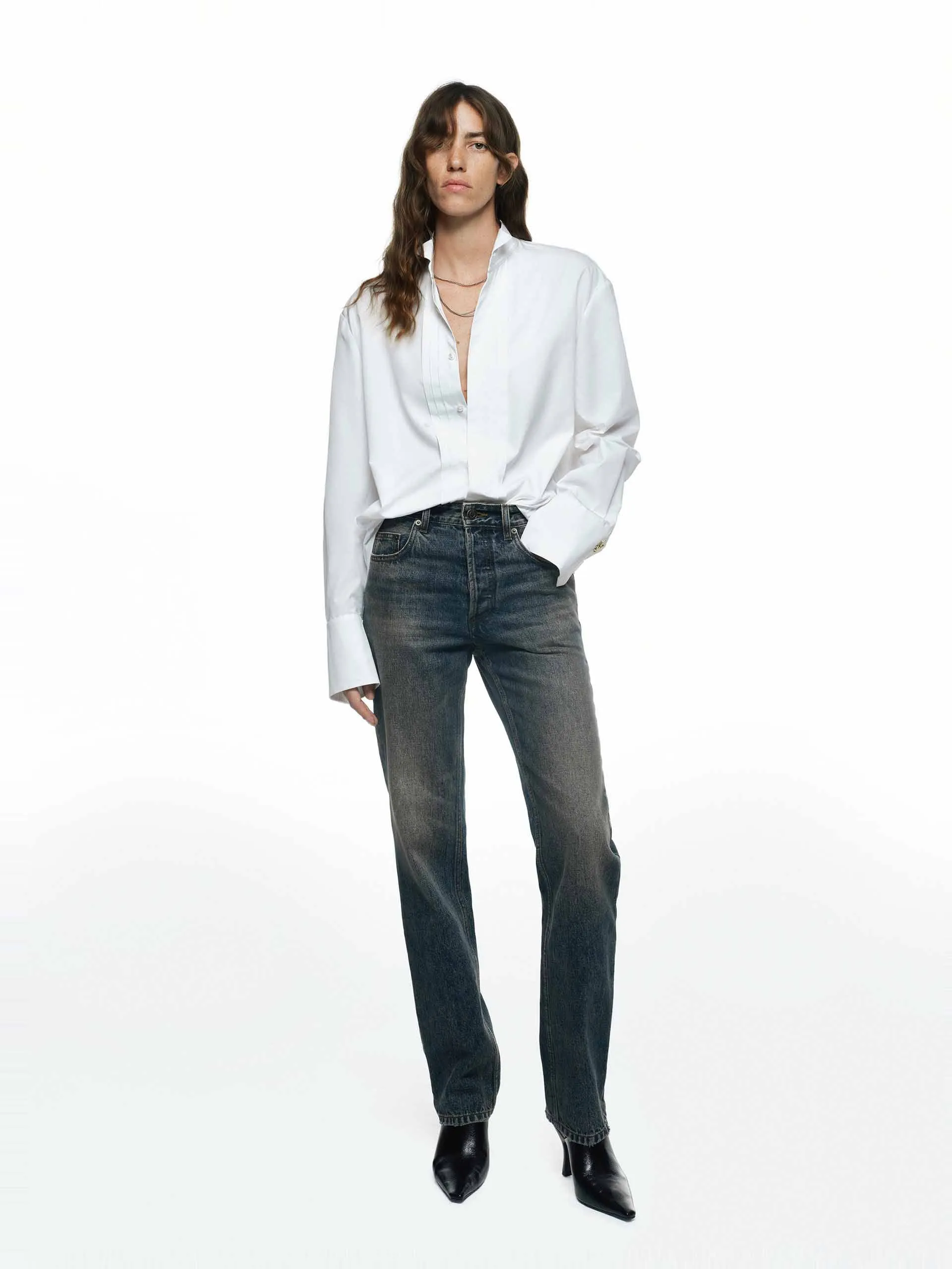 Vintage Washed Cotton Jeans sold by Mo&Co product image thumbnail 2