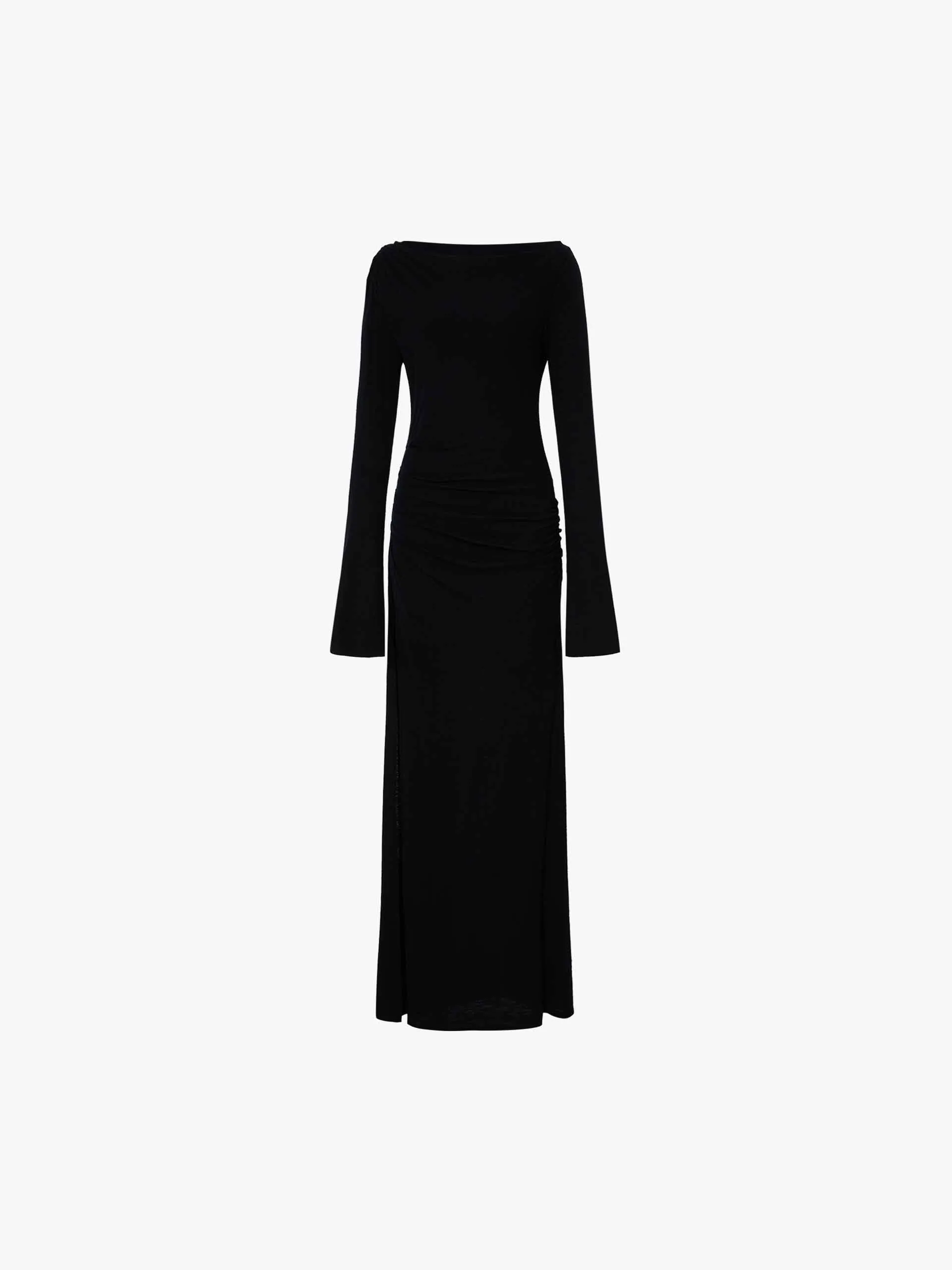 Side Slit Wool Dress sold by Mo&Co product image thumbnail 5