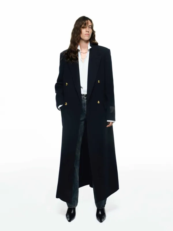 Wool Longline Overcoat sold by Mo&Co