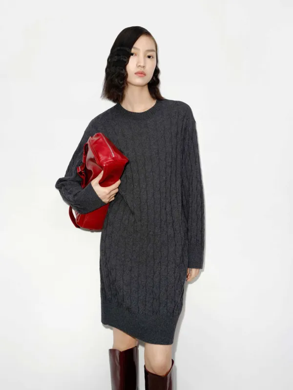 Midi Cut Knit Scarf Dress sold by Mo&Co