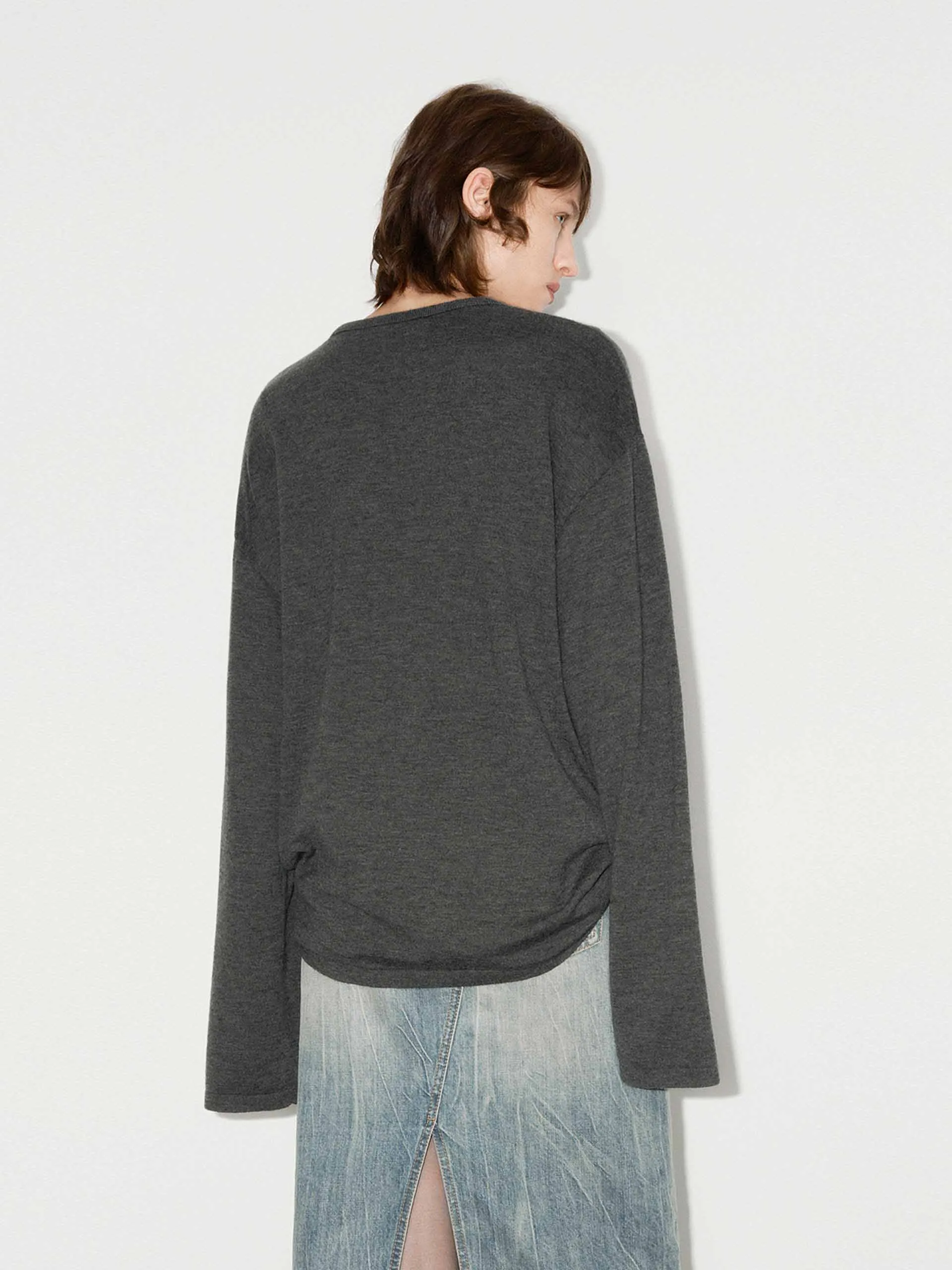 Front Letter Striped Sweater sold by Mo&Co product image thumbnail 3