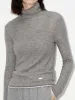 Contrast Detail Turtleneck Top sold by Mo&Co