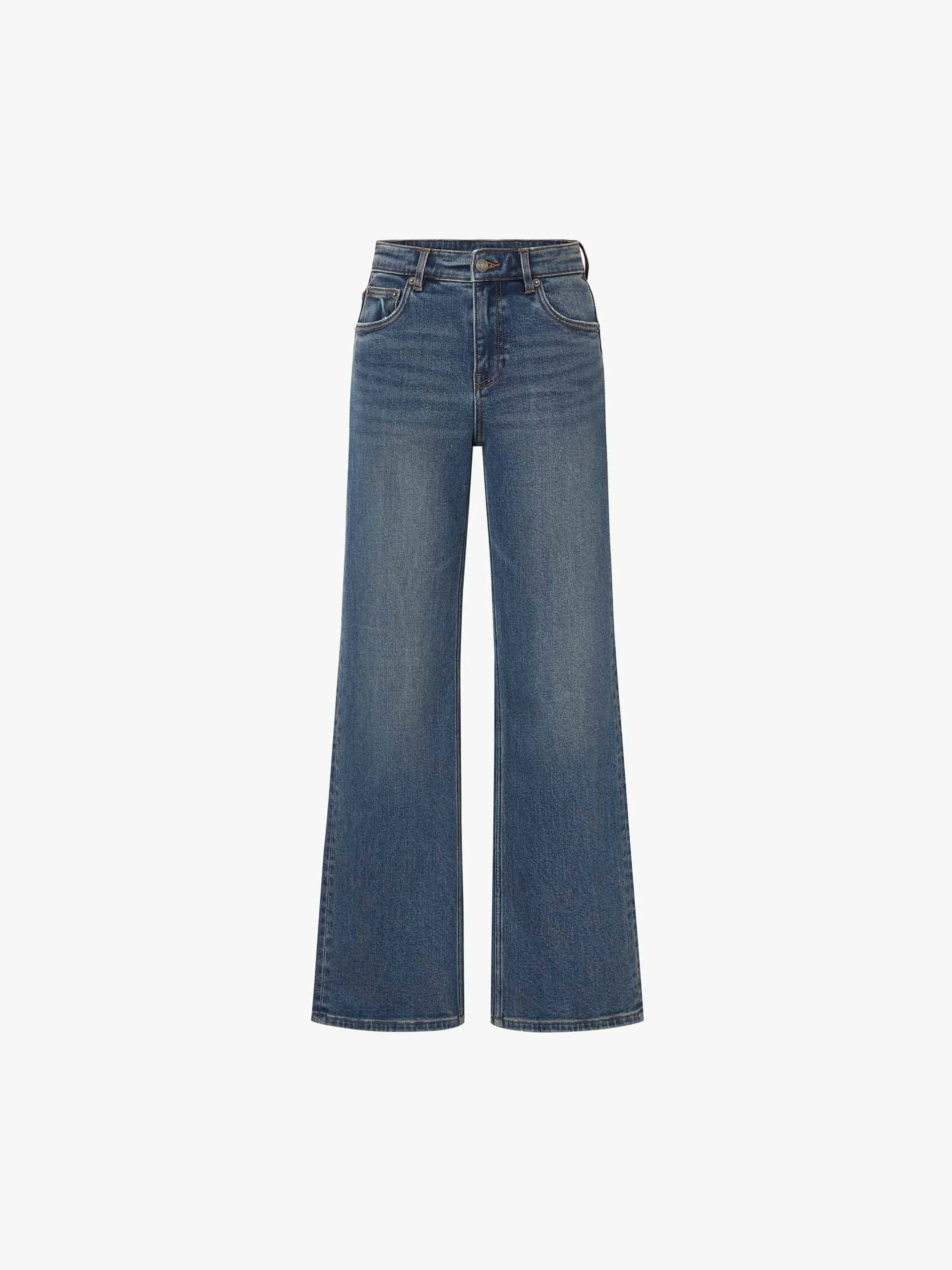 Blue Washed Straight Jeans sold by Mo&Co product image thumbnail 5