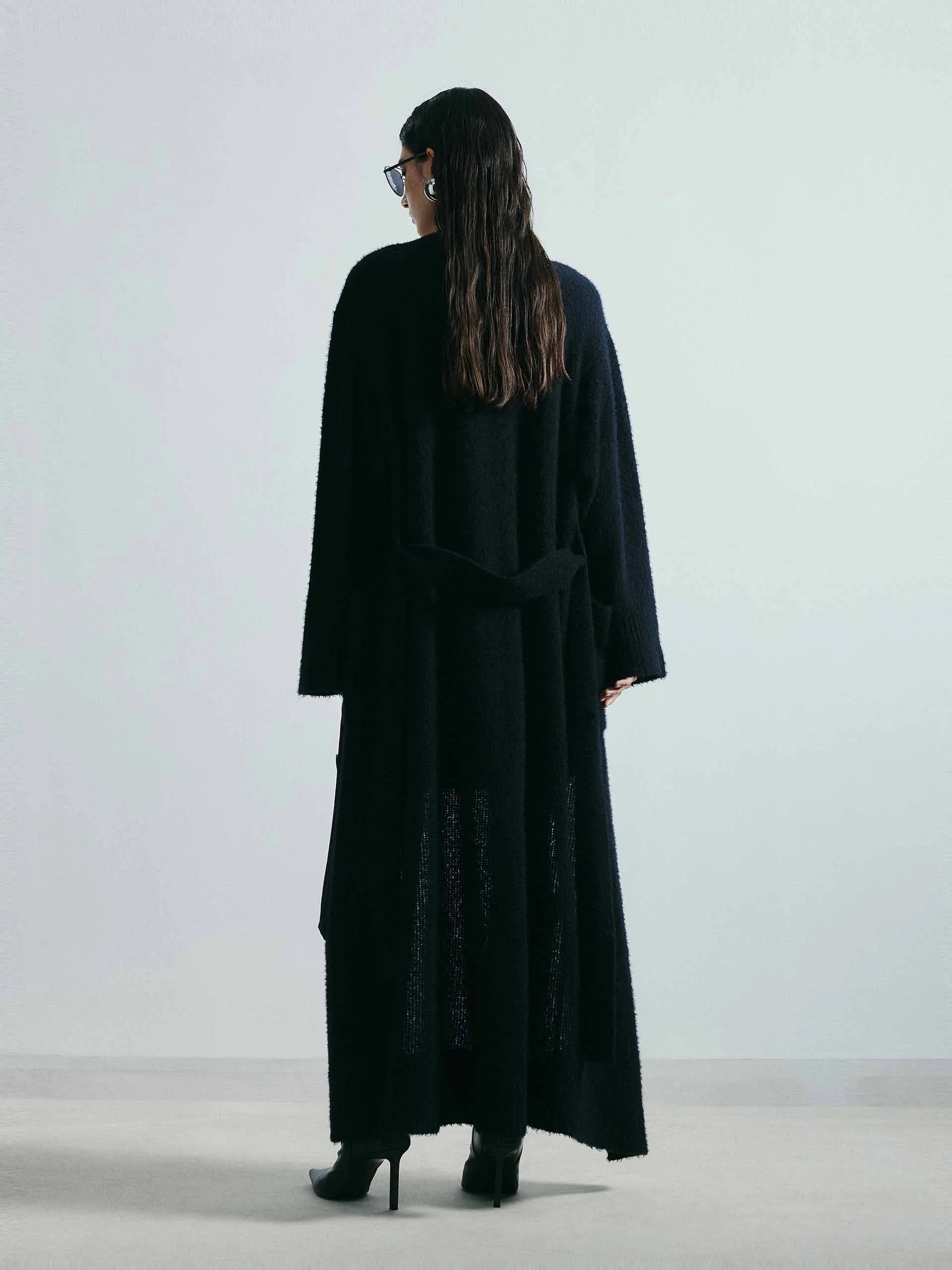 Wool Blend Long Cardigan sold by Mo&Co product image thumbnail 3