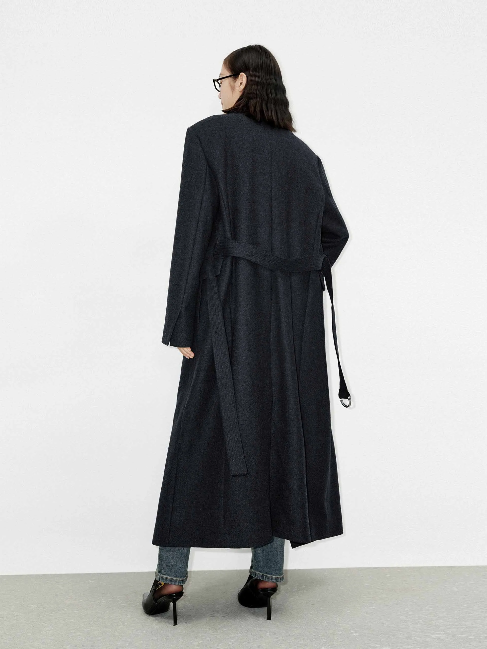Merino Wool Long Coat sold by Mo&Co product image thumbnail 3