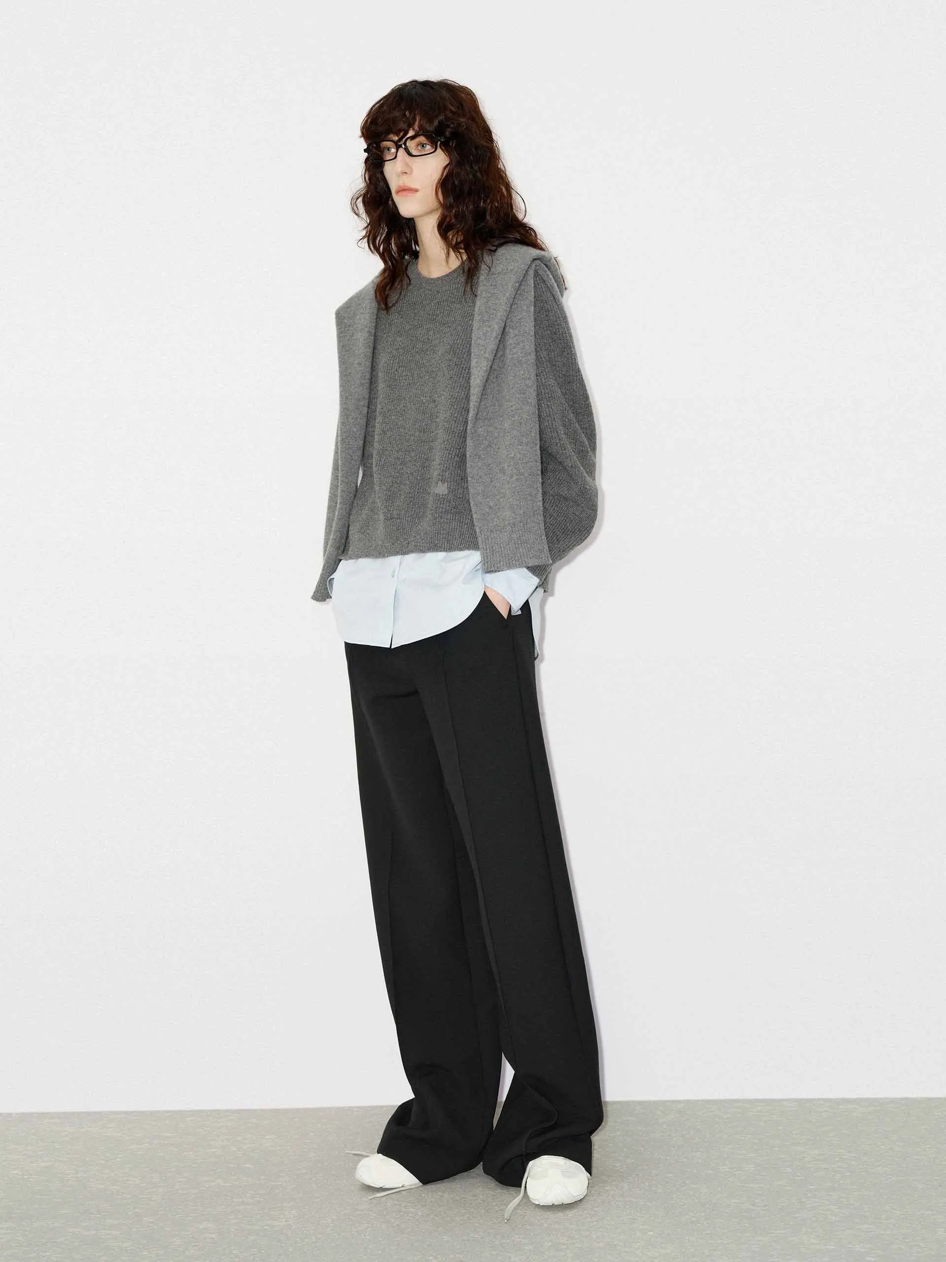 Paneled Detail Knit Sweater sold by Mo&Co product image thumbnail 2