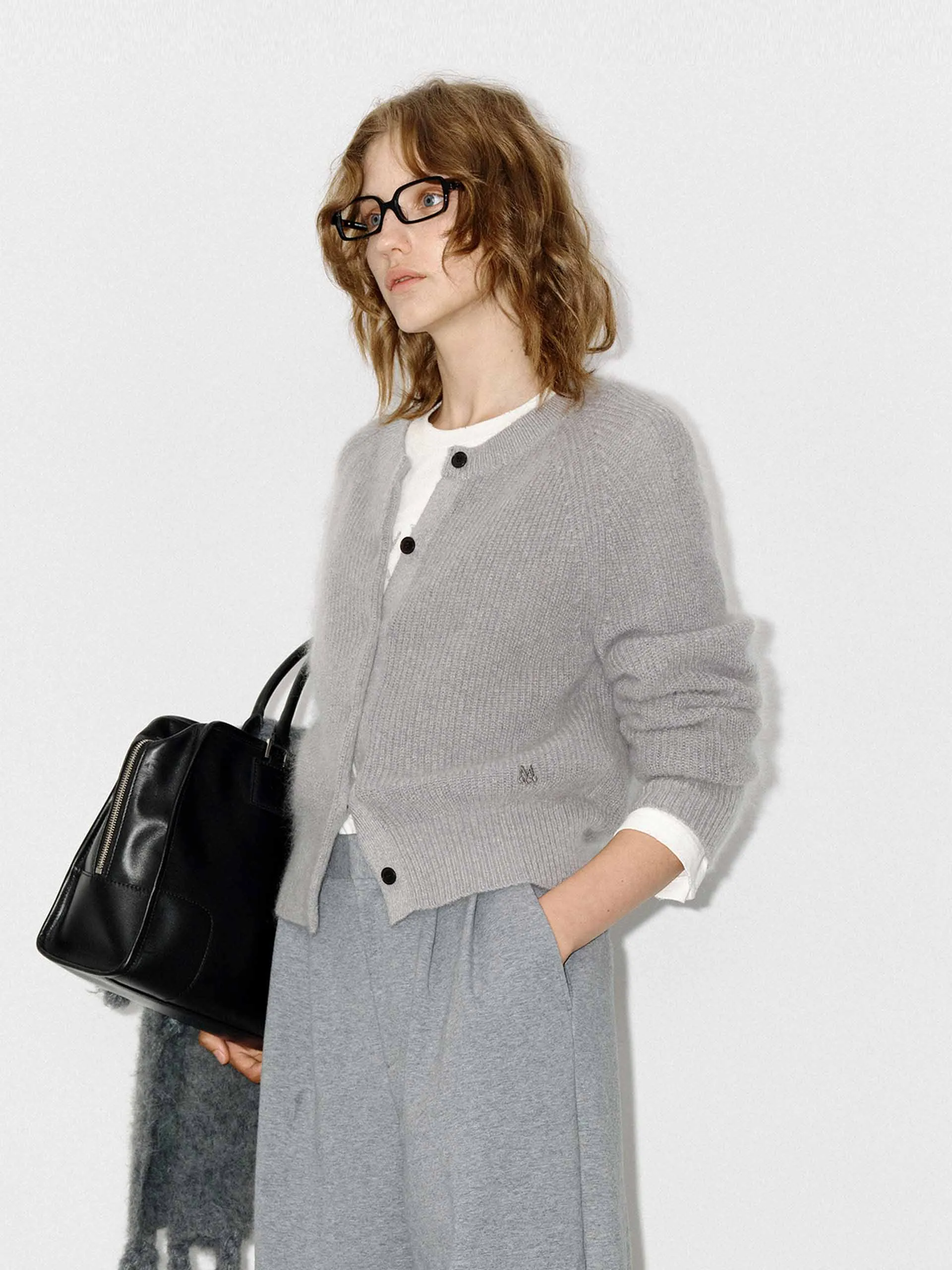 Fluffy Textured Knit Cardigan sold by Mo&Co product image thumbnail 2