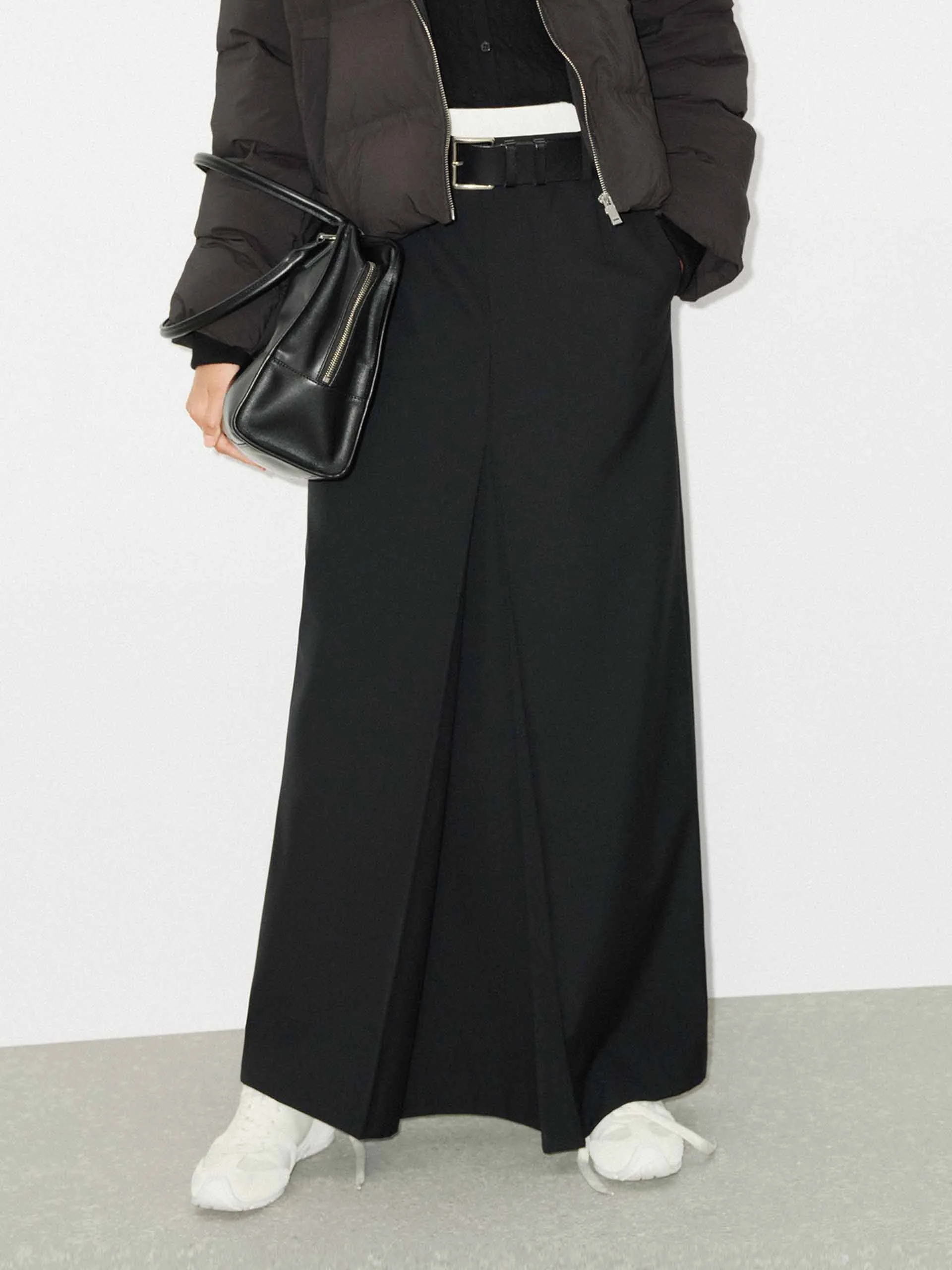 Maxi Wool Blend Skirt sold by Mo&Co