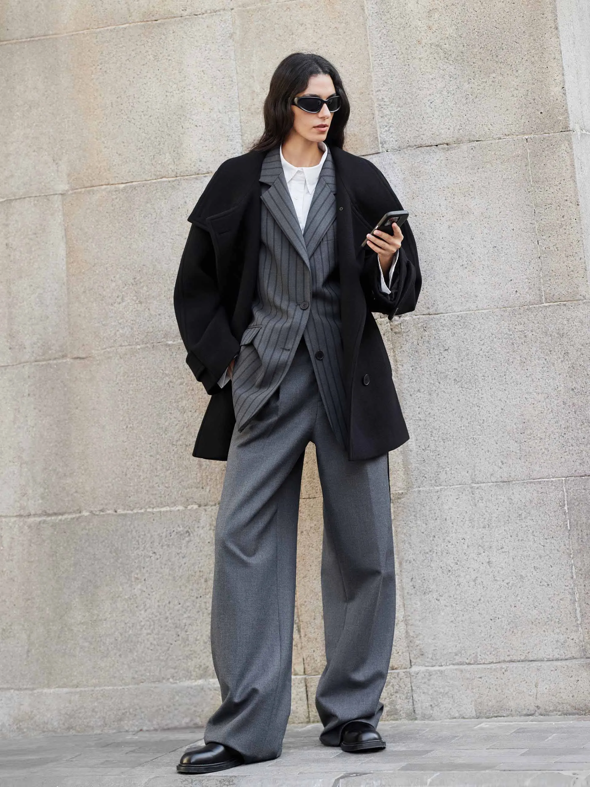 Double Faced Midi Coat sold by Mo&Co product image thumbnail 2