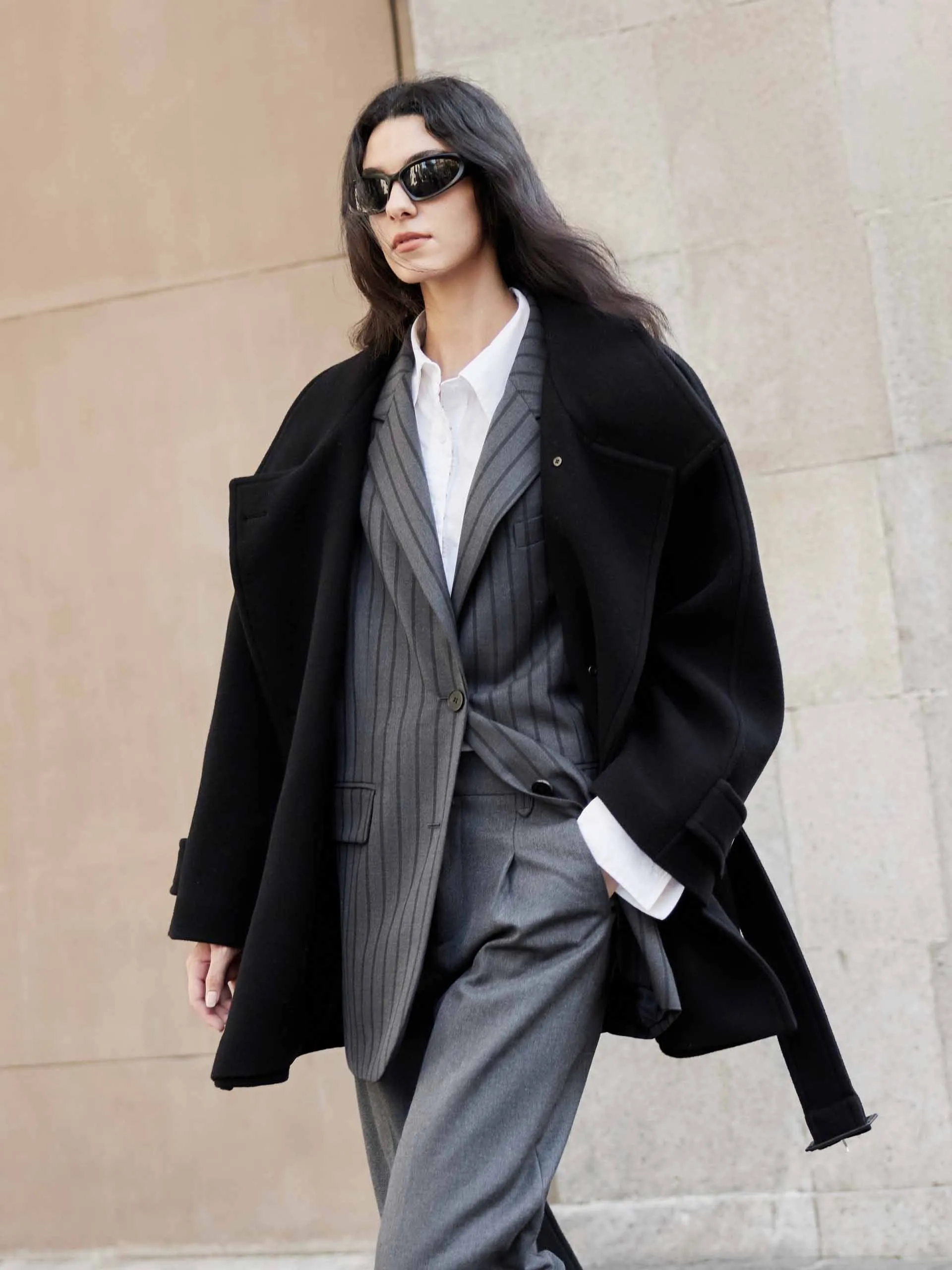 Double Faced Midi Coat sold by Mo&Co