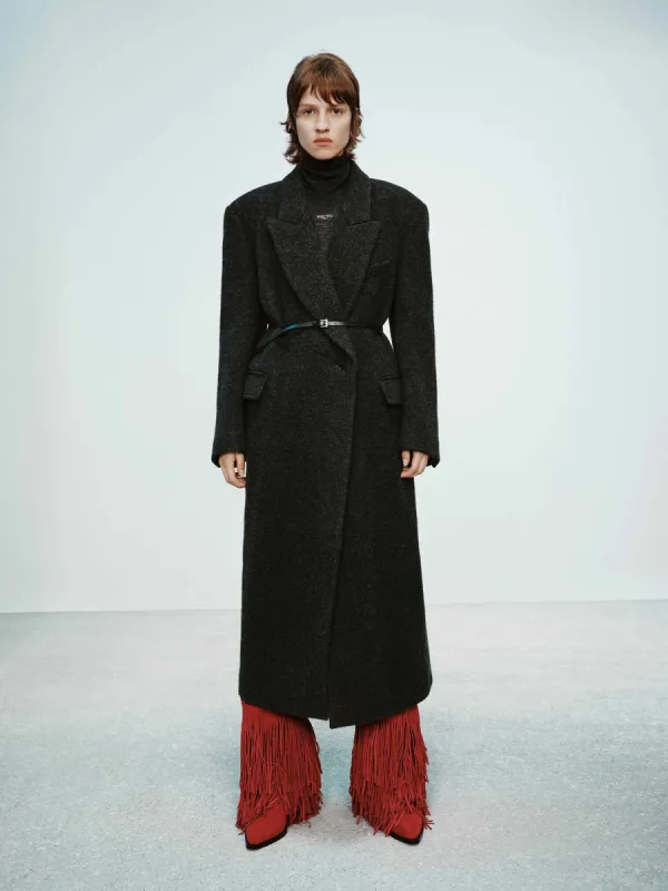 Double Faced Longline Coat sold by Mo&Co