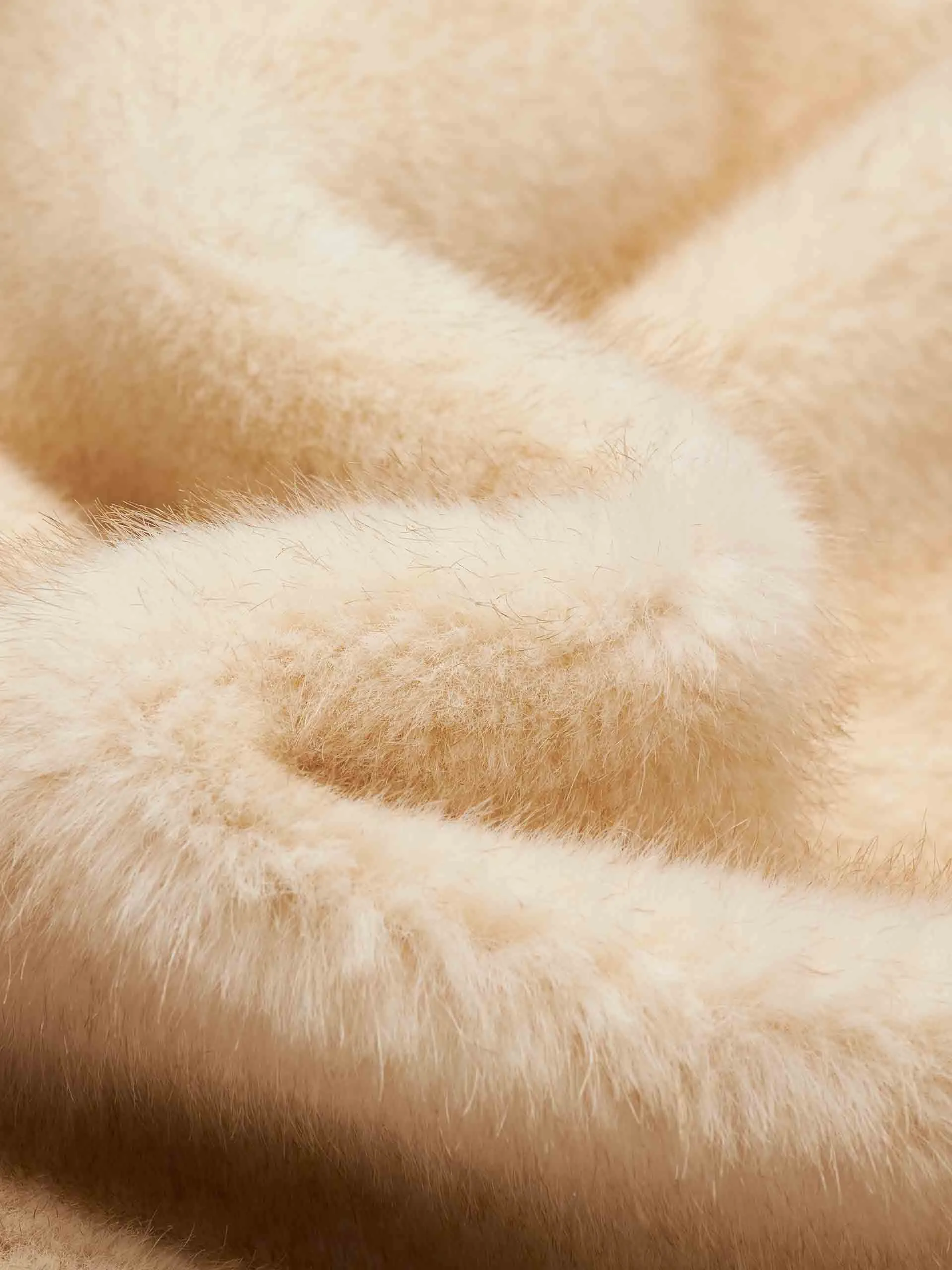 Cropped Faux Fur Coat sold by Mo&Co product image thumbnail 4