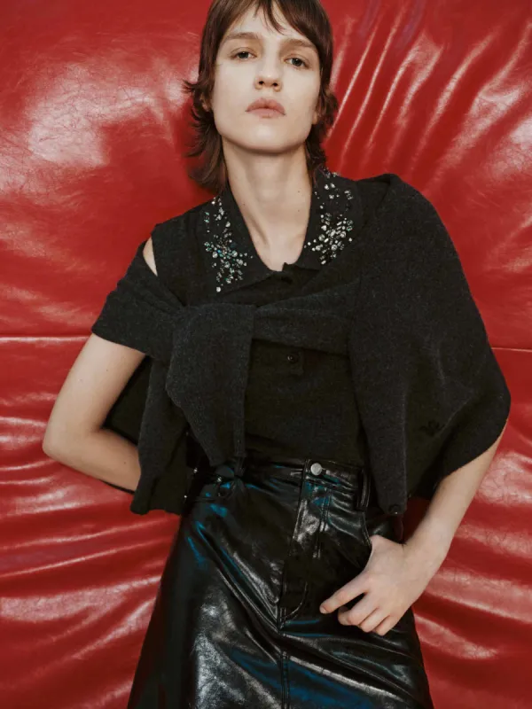 Round Neck Cardigan Set sold by Mo&Co