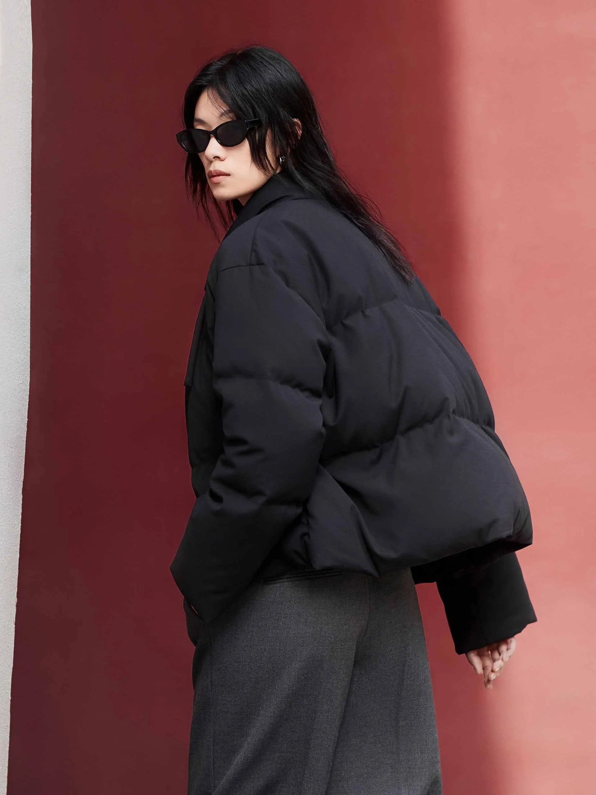 Cheongsam Buckle Down Jacket sold by Mo&Co product image thumbnail 3