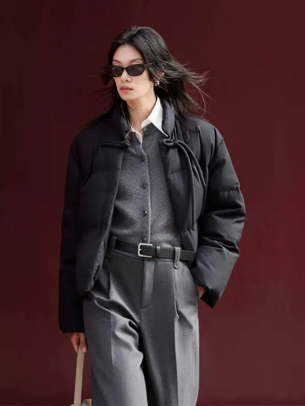 Cheongsam Buckle Down Jacket sold by Mo&Co