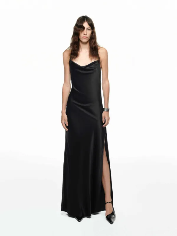 Silk Open Back Dress sold by Mo&Co