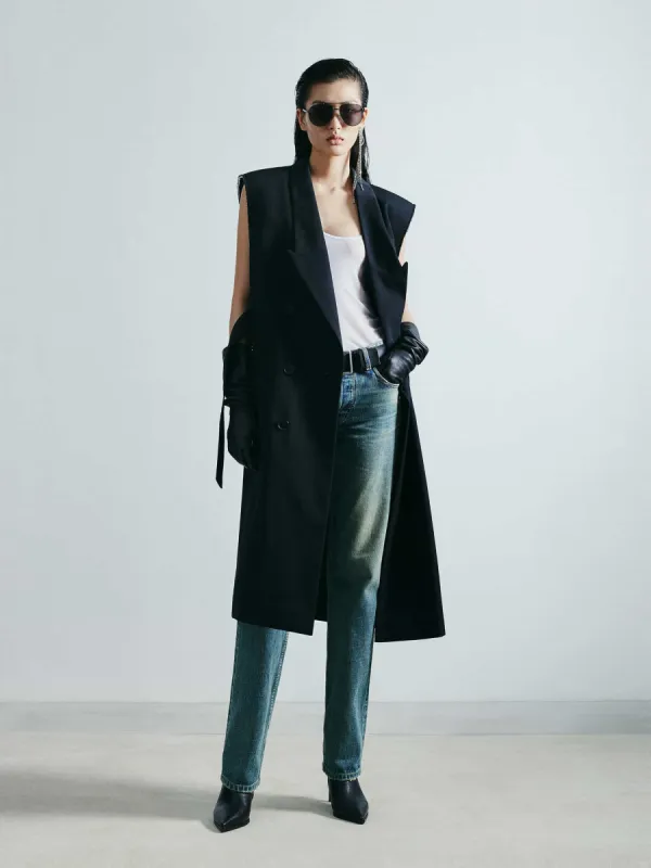 Longline Wool Waistcoat sold by Mo&Co