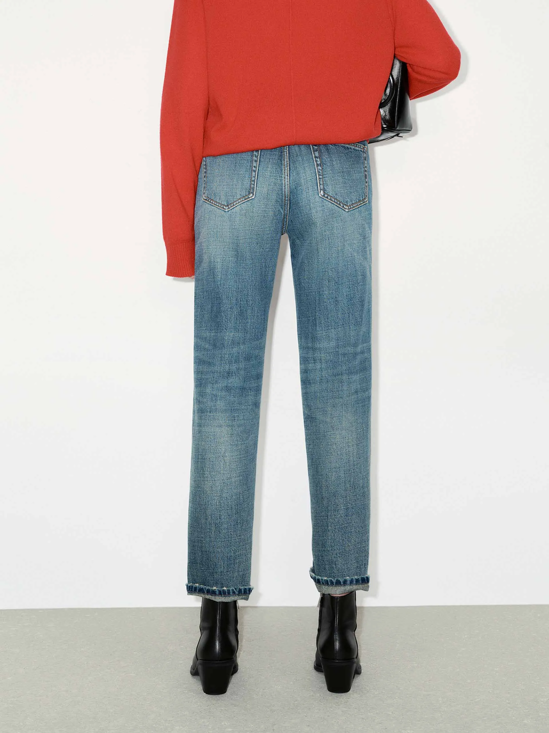 Cotton Blend Ankle Jeans sold by Mo&Co product image thumbnail 3