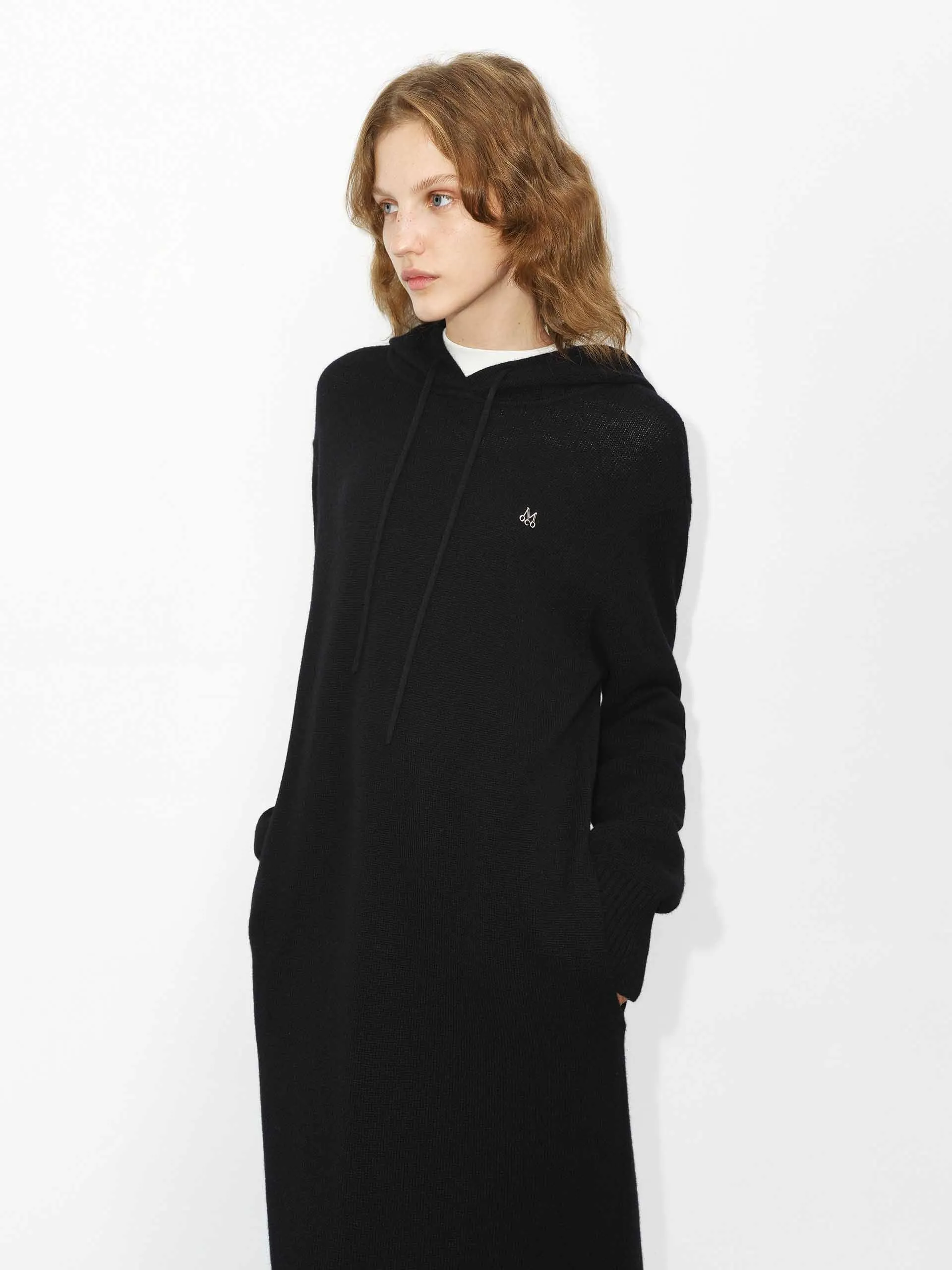 Wool Hood Midi Dress sold by Mo&Co product image thumbnail 5