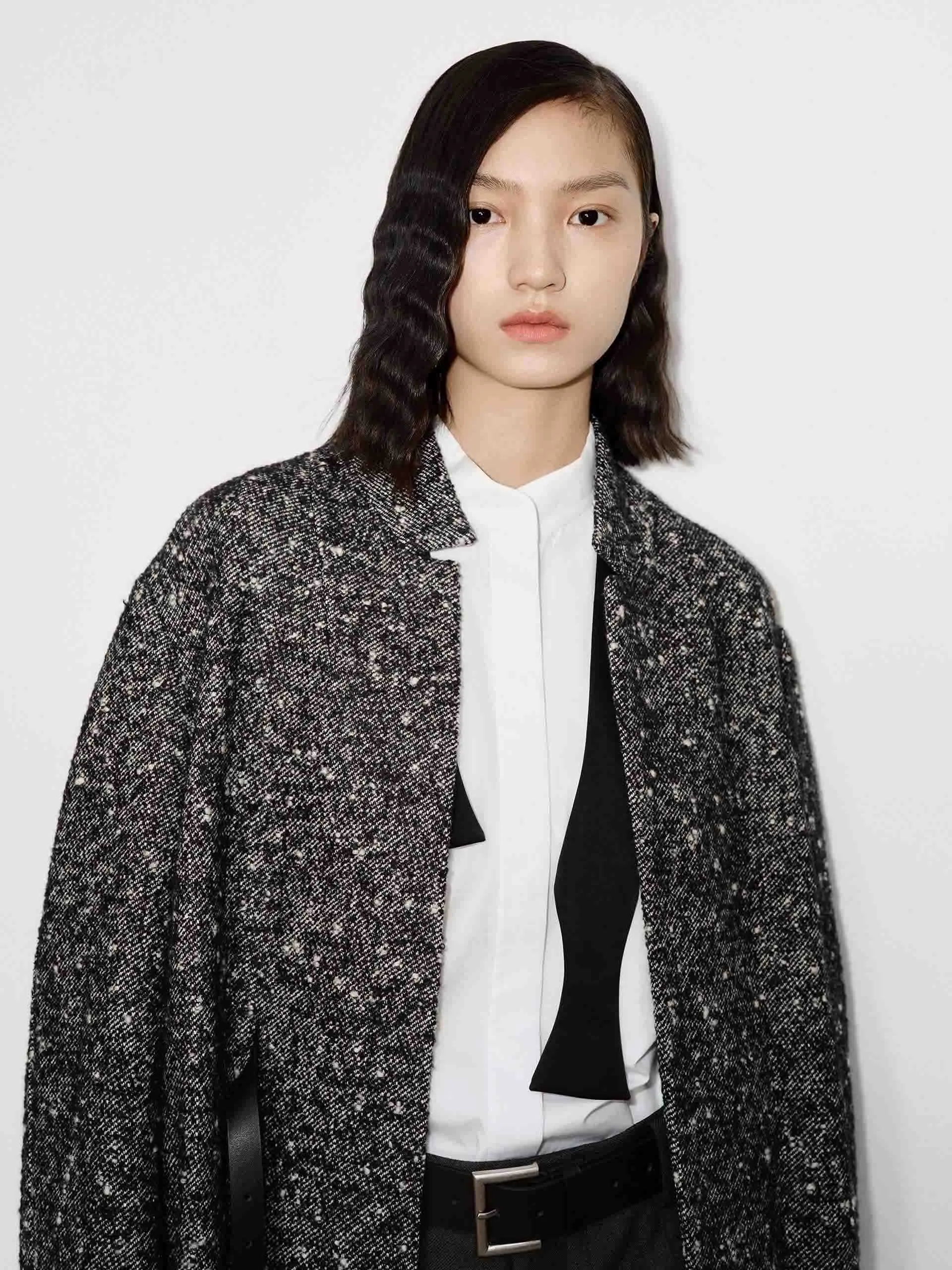 Wool Blend Belted Overcoat sold by Mo&Co product image thumbnail 3