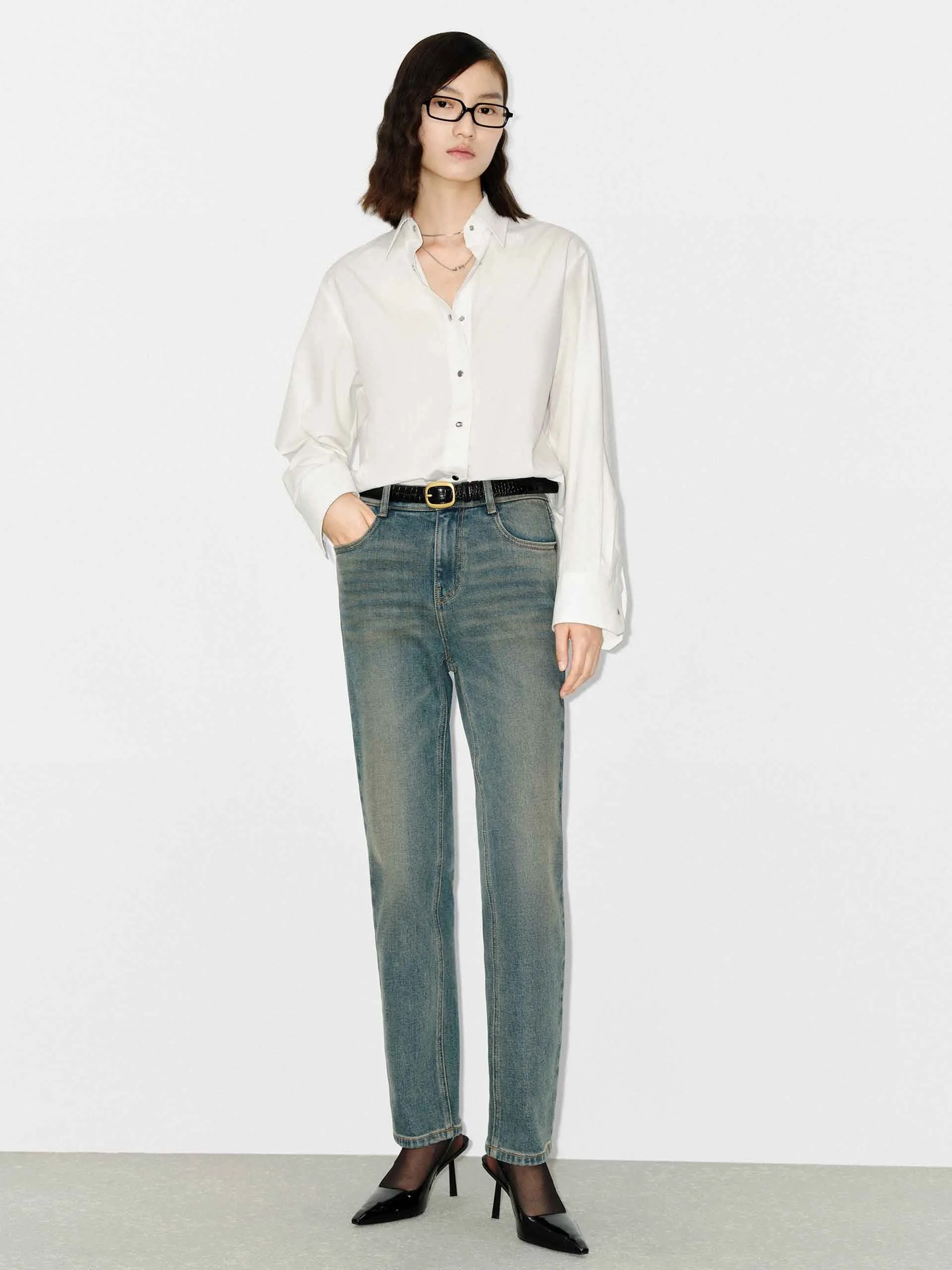 High Waist Ankle Jeans sold by Mo&Co product image thumbnail 2