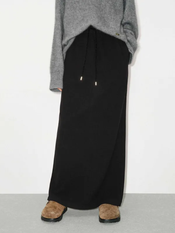 Drawstring Straight Maxi Skirt sold by Mo&Co