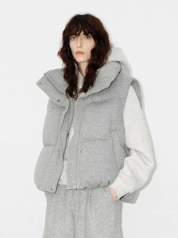 Funnel Neck Down Vest sold by Mo&Co